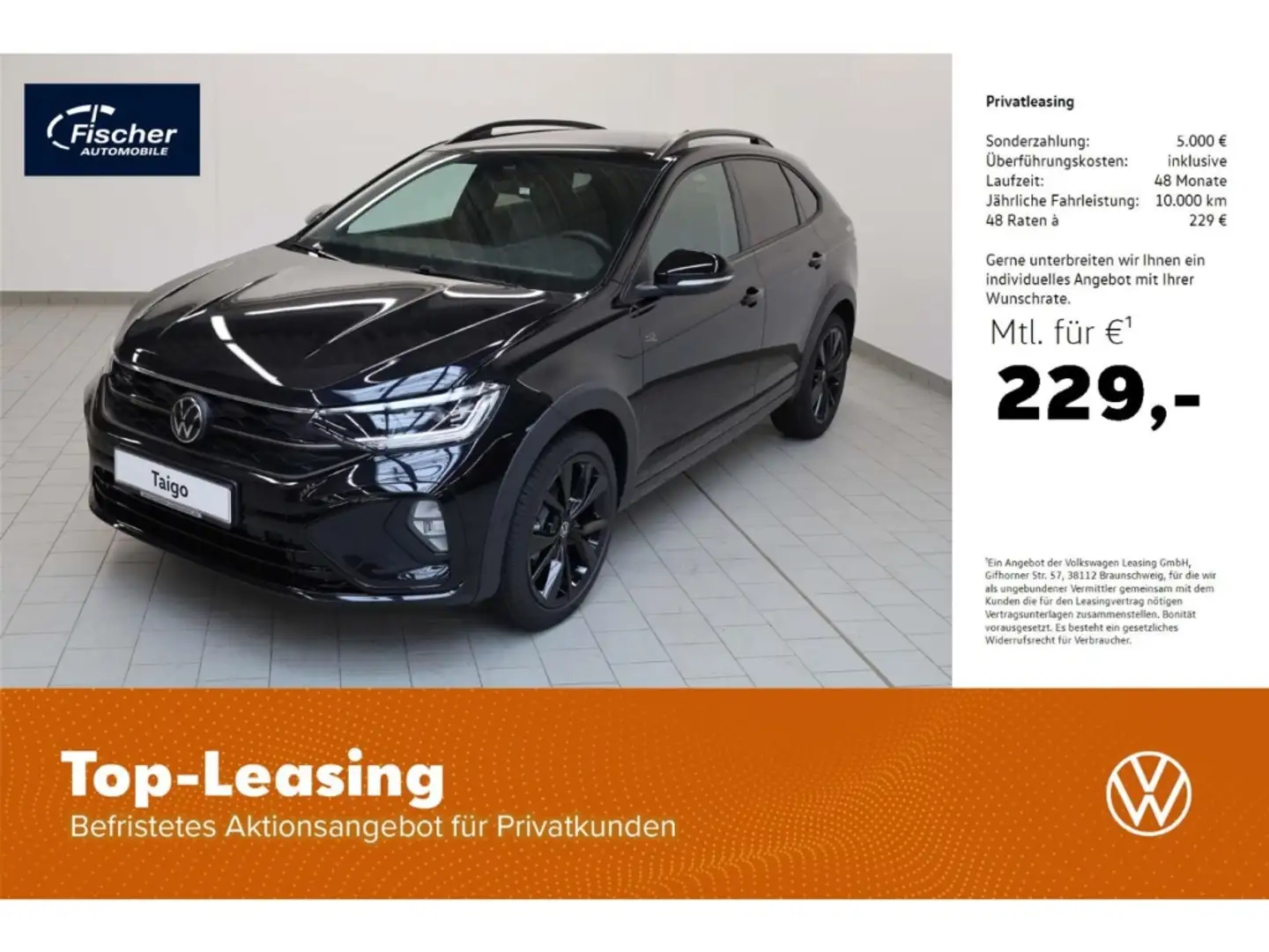Volkswagen Taigo 1.0 TSI OPF R-Line Black Style Schwarz - 1