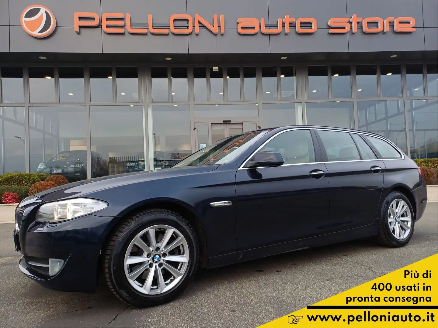 BMW 520 520d Touring  aut. KM CERTIFICATI-GARANZIA Bleu - 1
