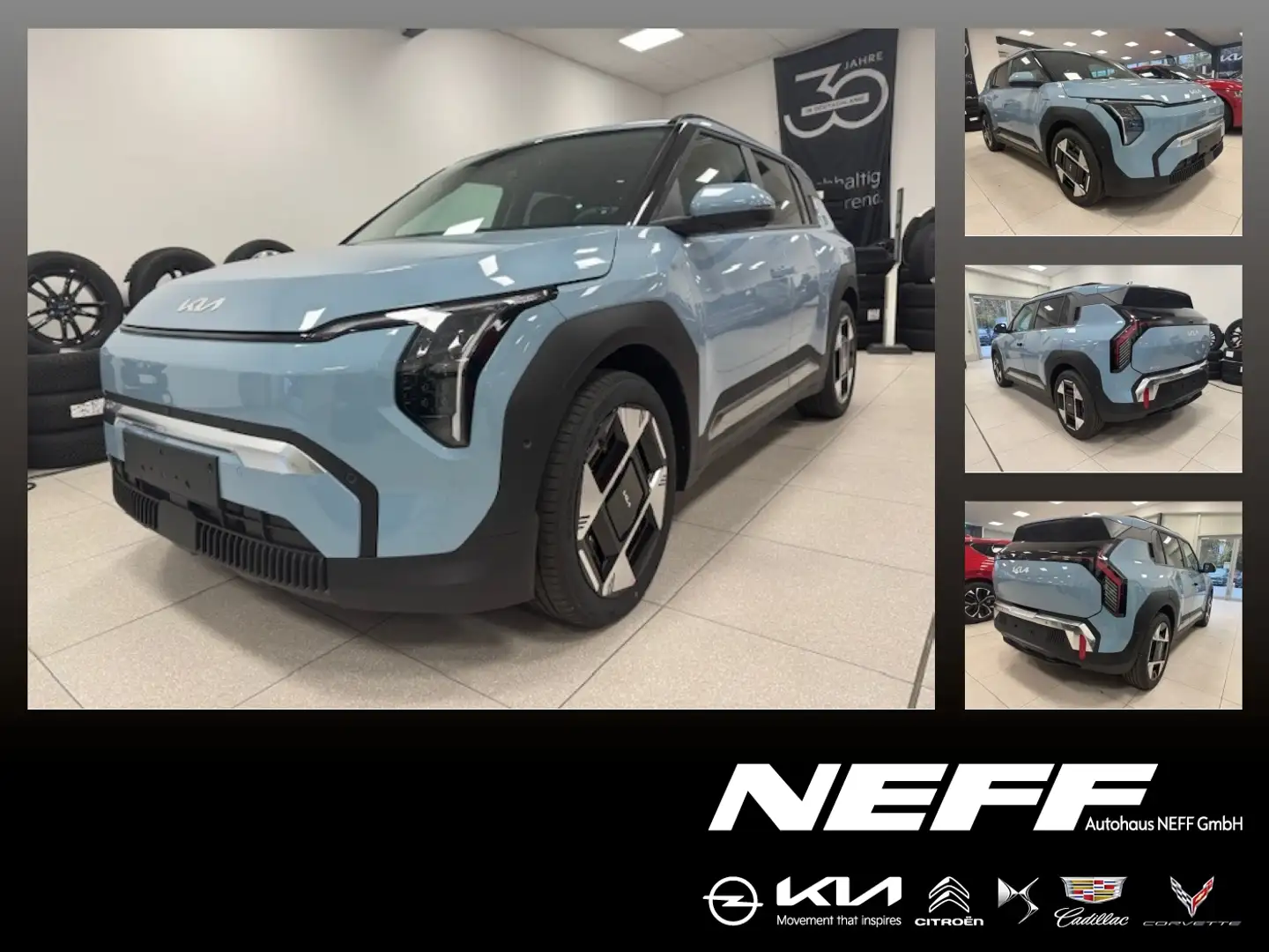 Kia EV3 814kWh Earth Attraktive Leasingkonditionen Bleu - 1