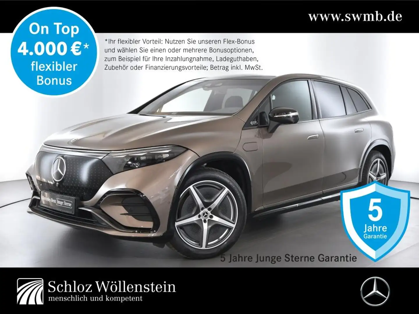 Mercedes-Benz EQS SUV EQS 580 4M SUV AMG/Digital Light/AHK/Hyperscreen Hnědá - 1