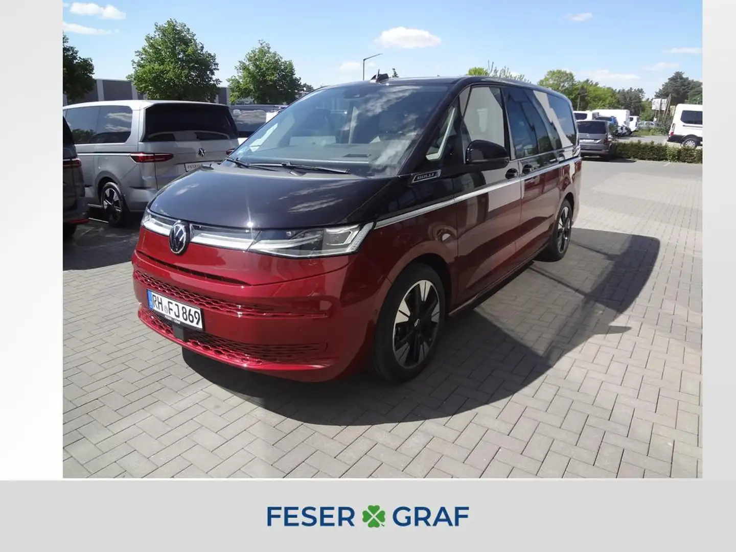Volkswagen T7 Multivan 2.0 TDI DSG Style lang HUD Pano Sthz AHK Rot - 1