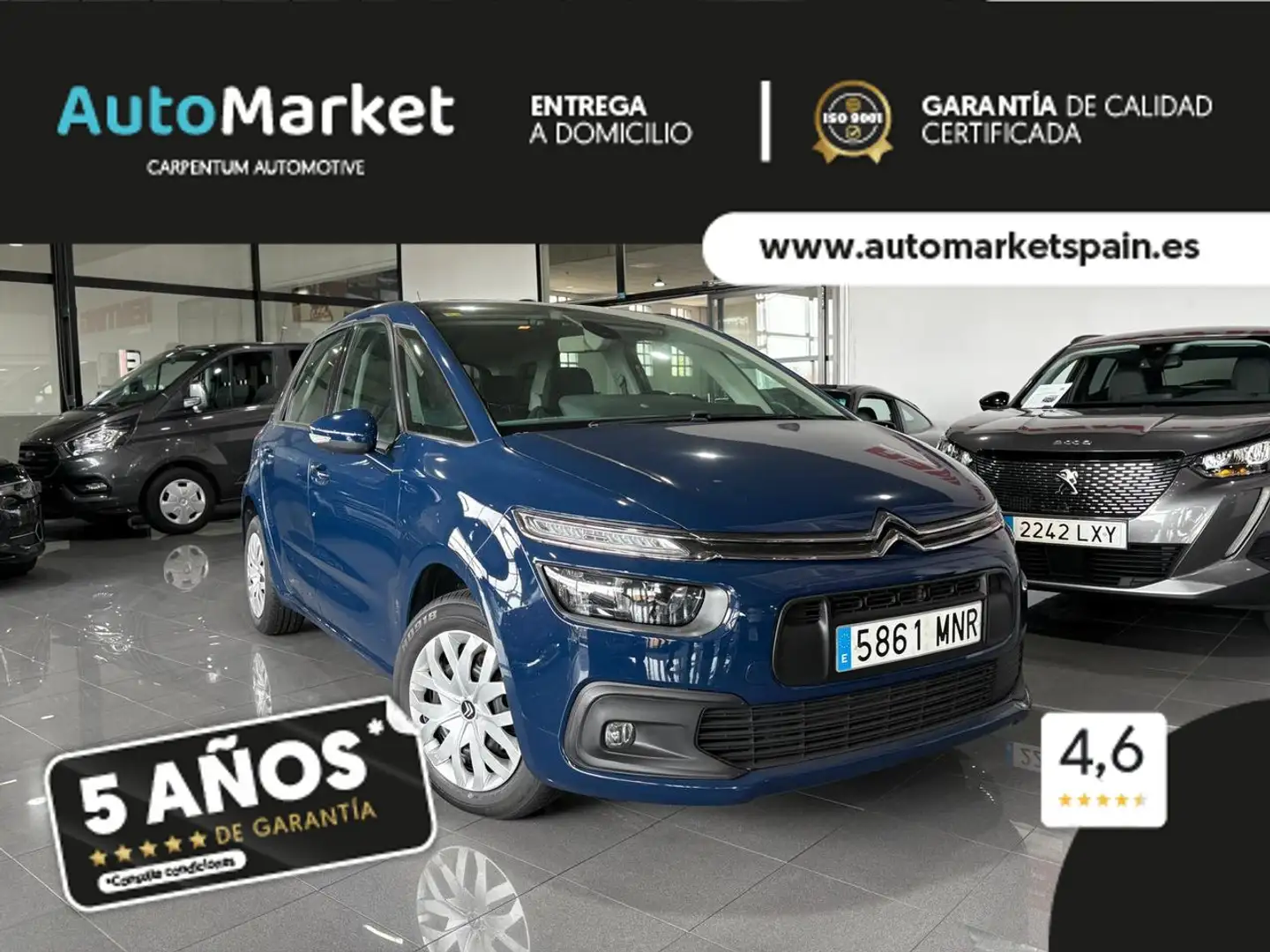 Citroen C4 Picasso 1.6BlueHDI S&S Live EAT6 120 Azul - 1