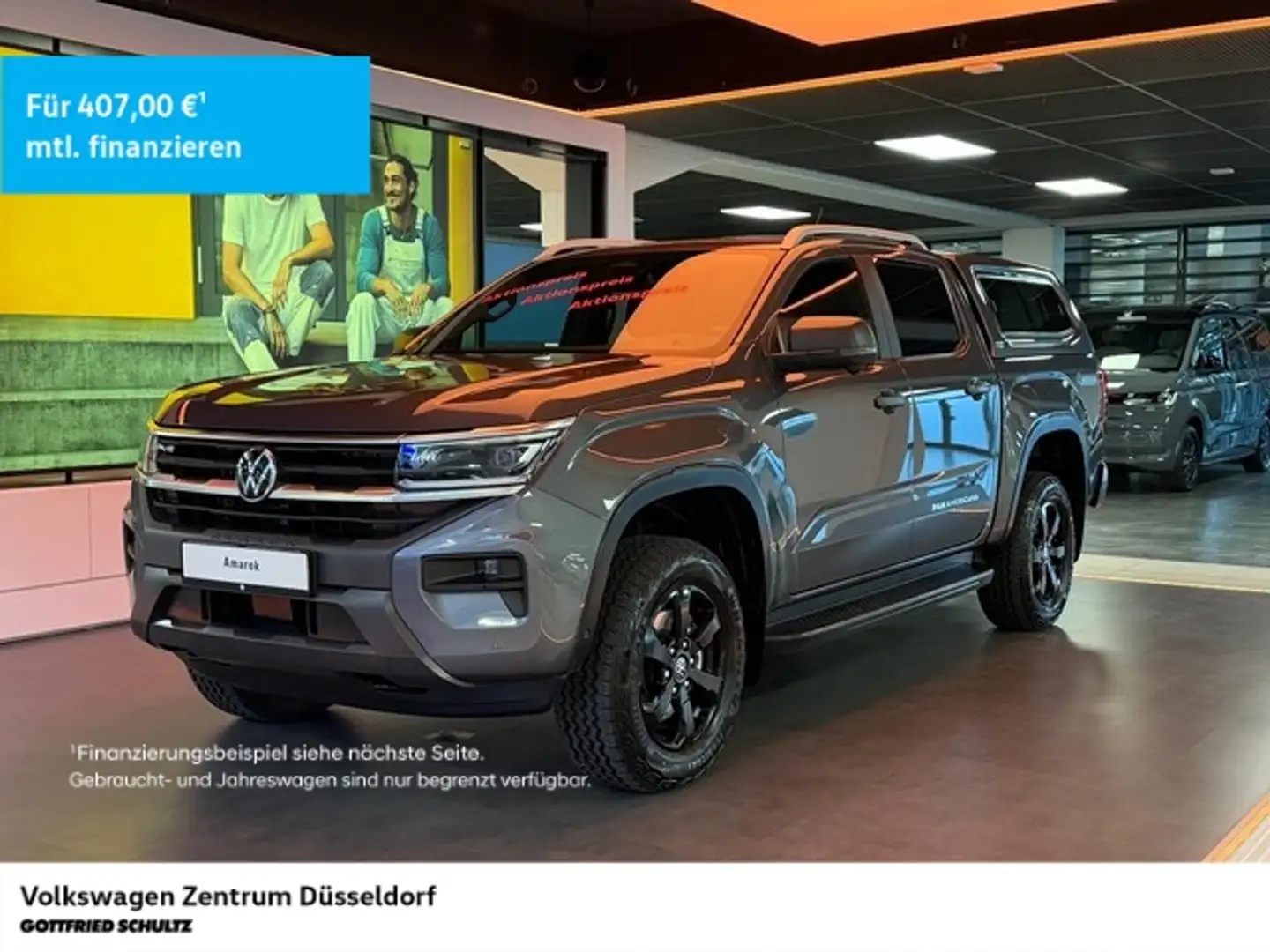Volkswagen Amarok PanAmericana 3.0 TDI Hardtop Standheizung Jahre Ga Grijs - 1