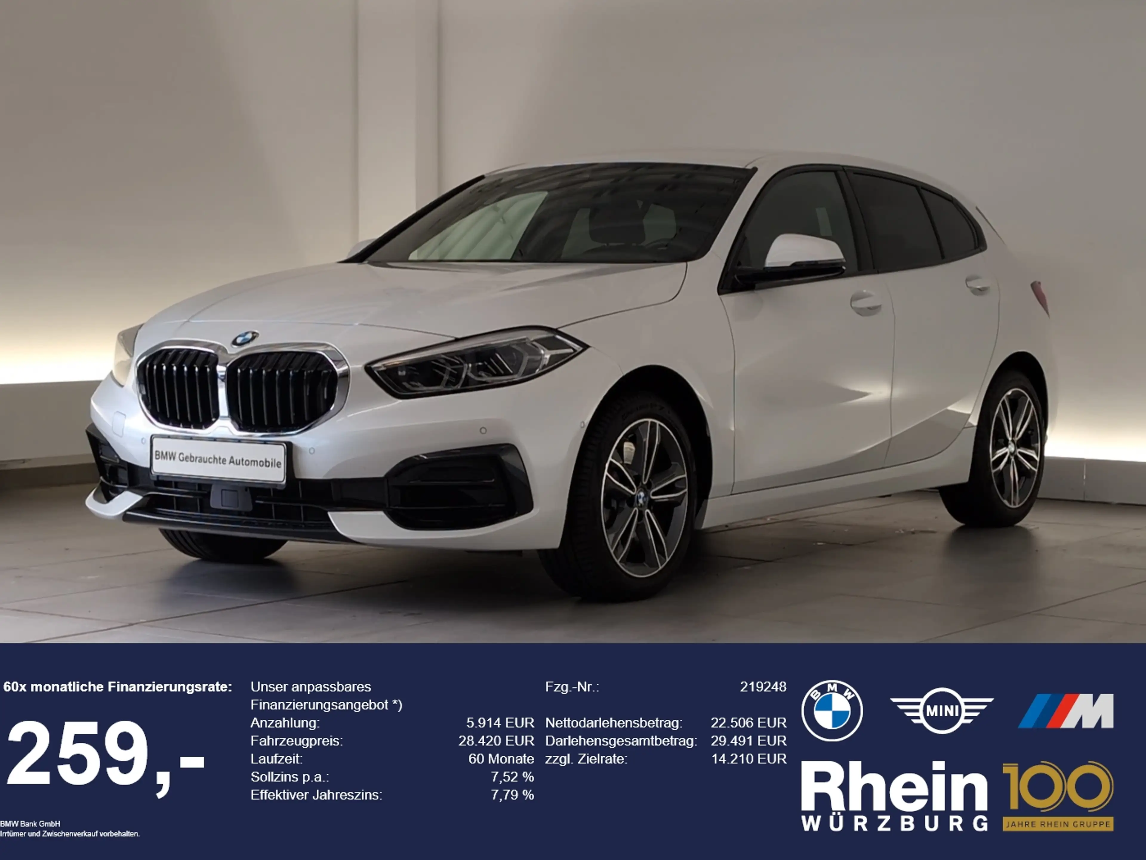 BMW 120 i Sport Line Navi/LED/RFK/ACC/HiFi/SLI