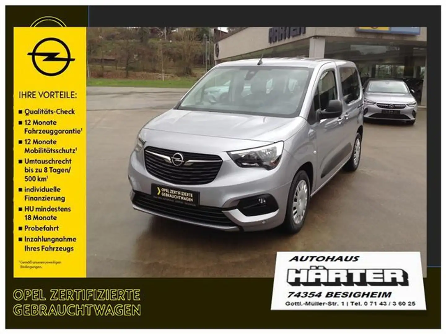 Opel Combo Life 1.2 Turbo Edition Zilver - 1