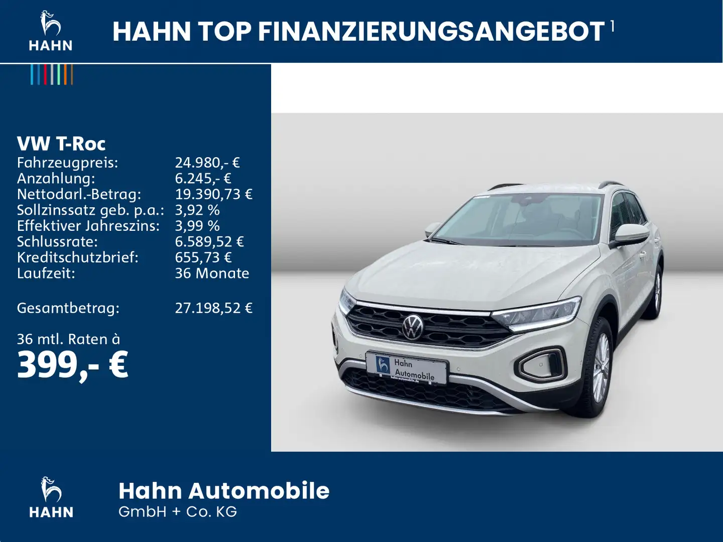 Volkswagen T-Roc 1.5TSI DSG Life LED Nav Parklenk APP Sitzh Grau - 2