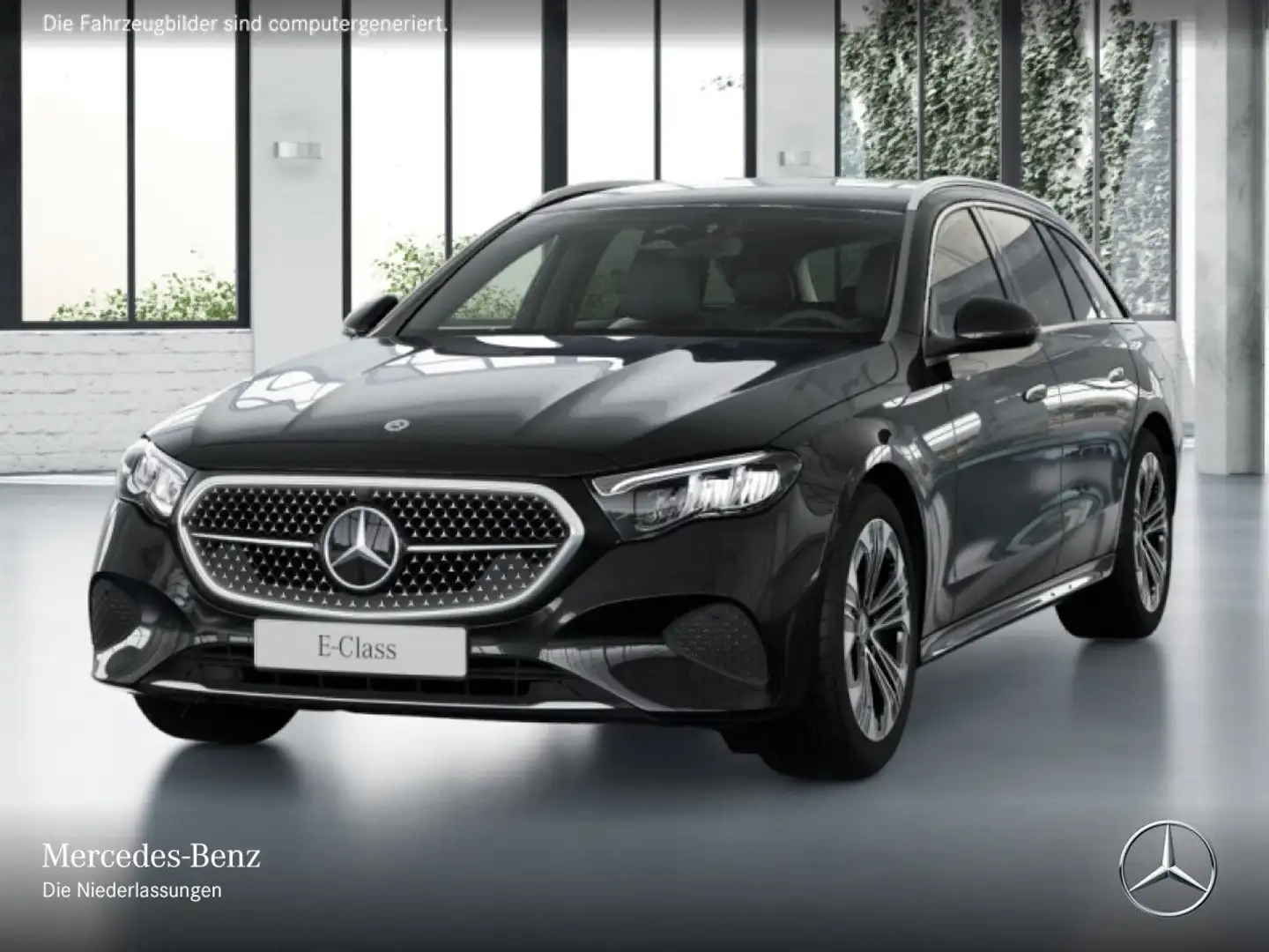 Mercedes-Benz E 300 e T Hybrid Avantgarde Distr. LED AHK Kamera Noir - 2