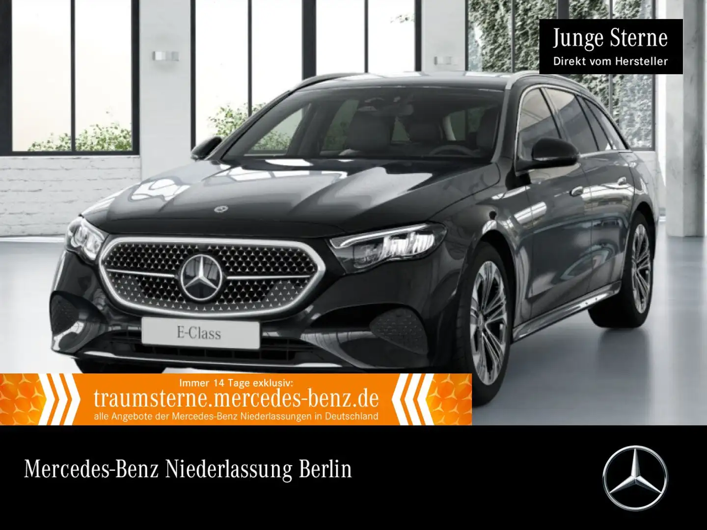 Mercedes-Benz E 300 e T Hybrid Avantgarde Distr. LED AHK Kamera Noir - 1