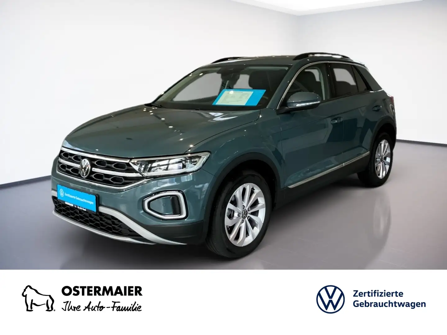 Volkswagen T-Roc STYLE 2.0TDI 150PS DSG NP.51t.MATRIX.STDHZG.AHK.AC Bleu - 1