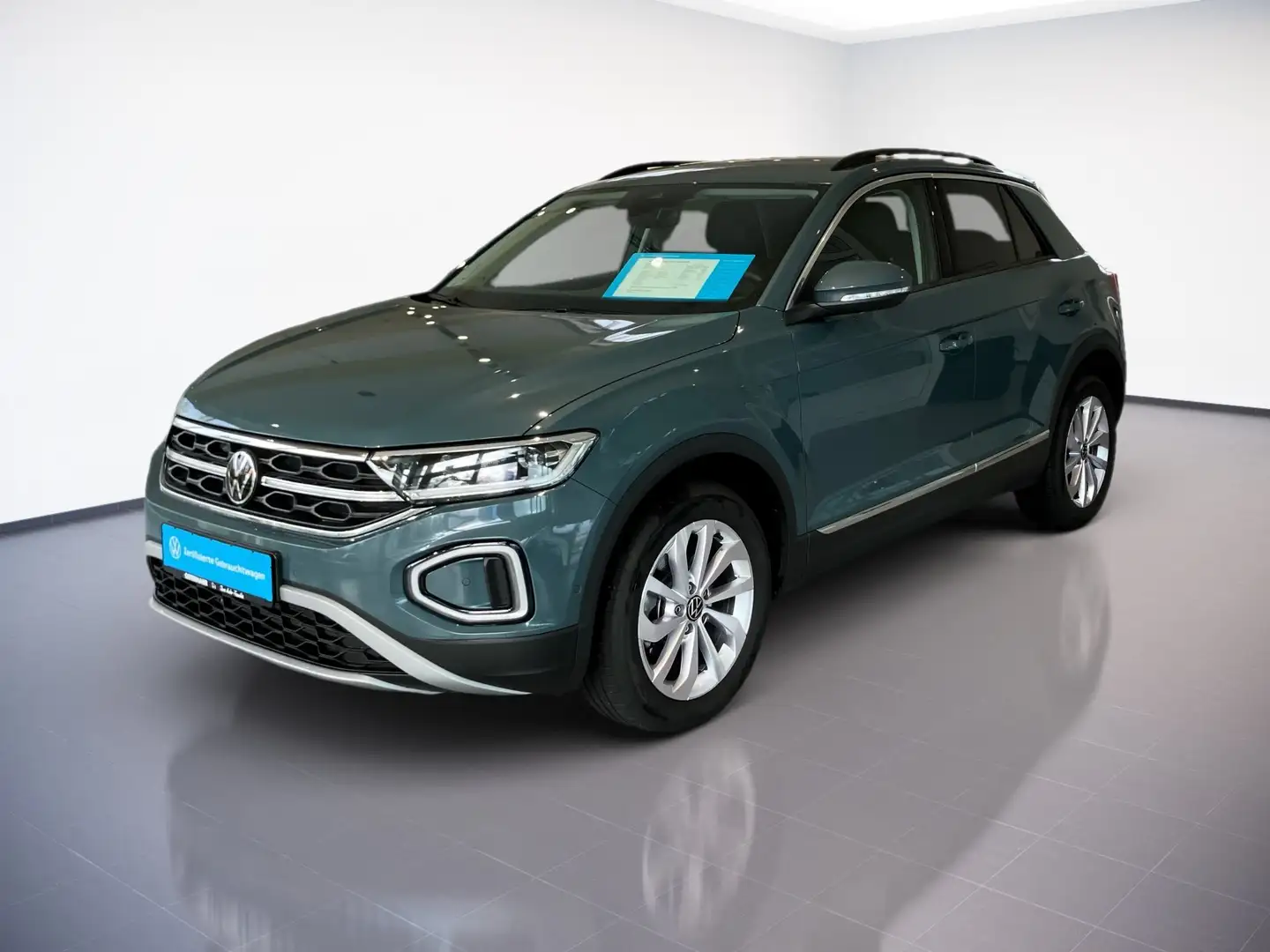 Volkswagen T-Roc STYLE 2.0TDI 150PS DSG NP.51t.MATRIX.STDHZG.AHK.AC Bleu - 2