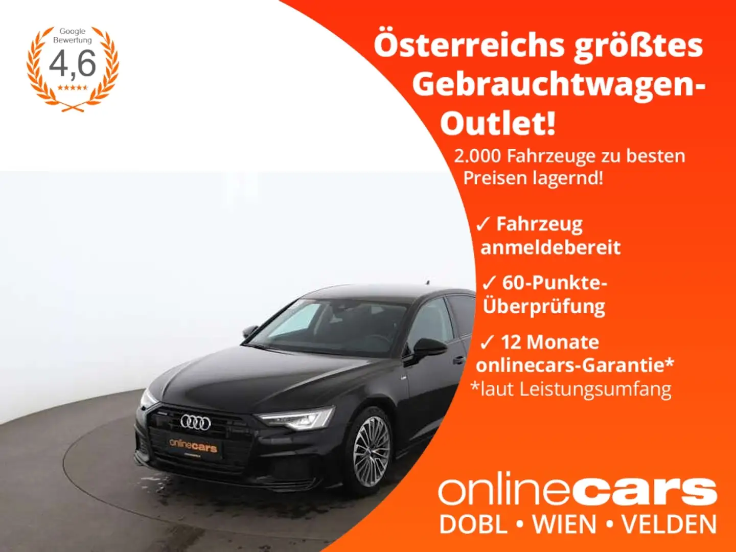 Audi A6 55 2.0 TFSI e quattro e S-Line Aut MATRIX NAVI Schwarz - 1