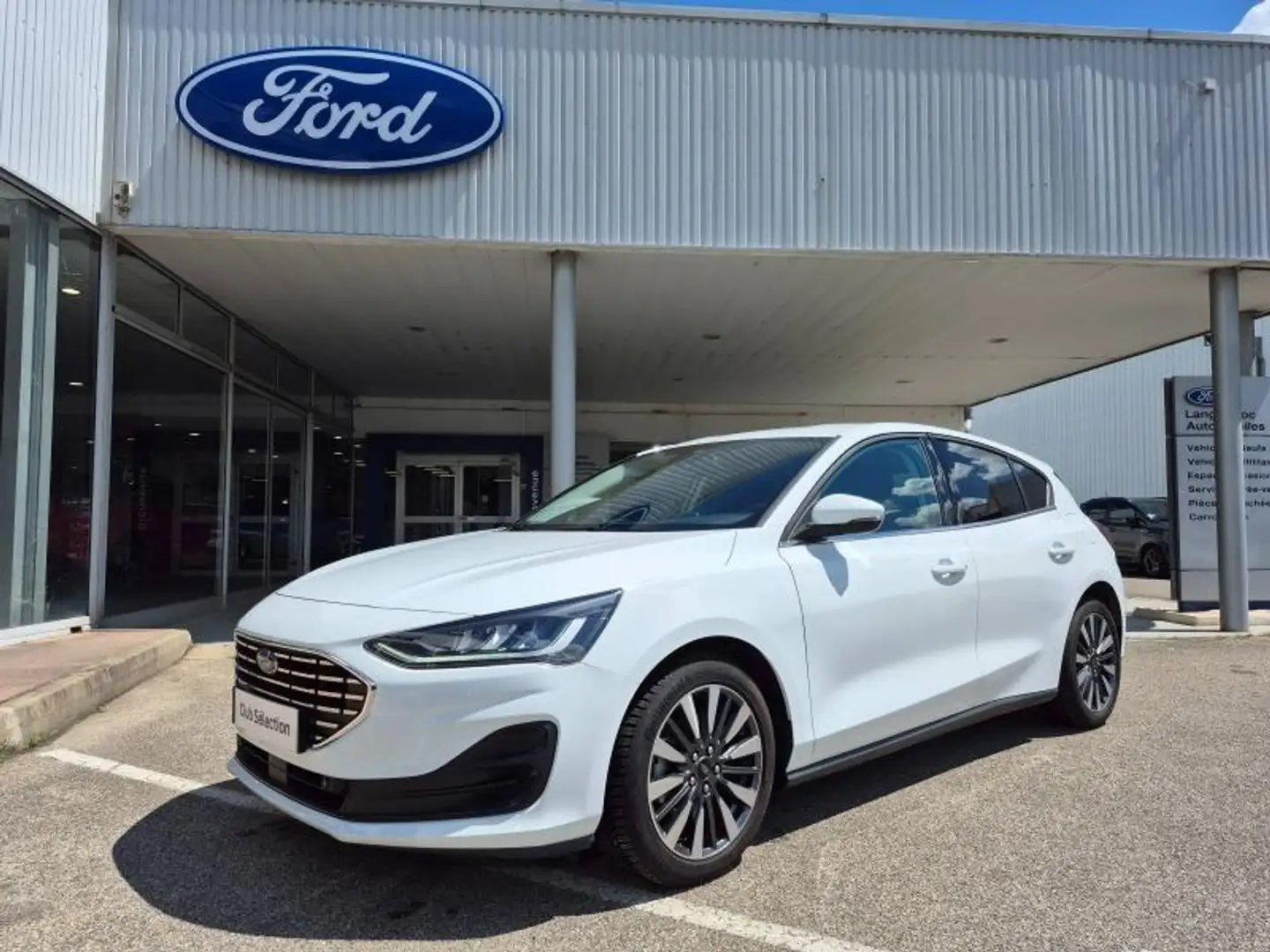 Ford Focus 1.0 Flexifuel mHEV 125ch Titanium Style Blanc - 1