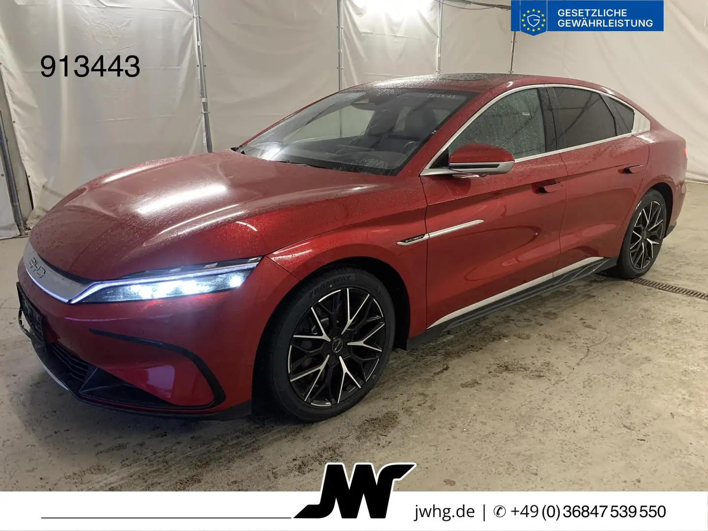 BYD Han AWD Executive 85,4 kWh/HUD/PANO/4xSiLüftung Rot - 1