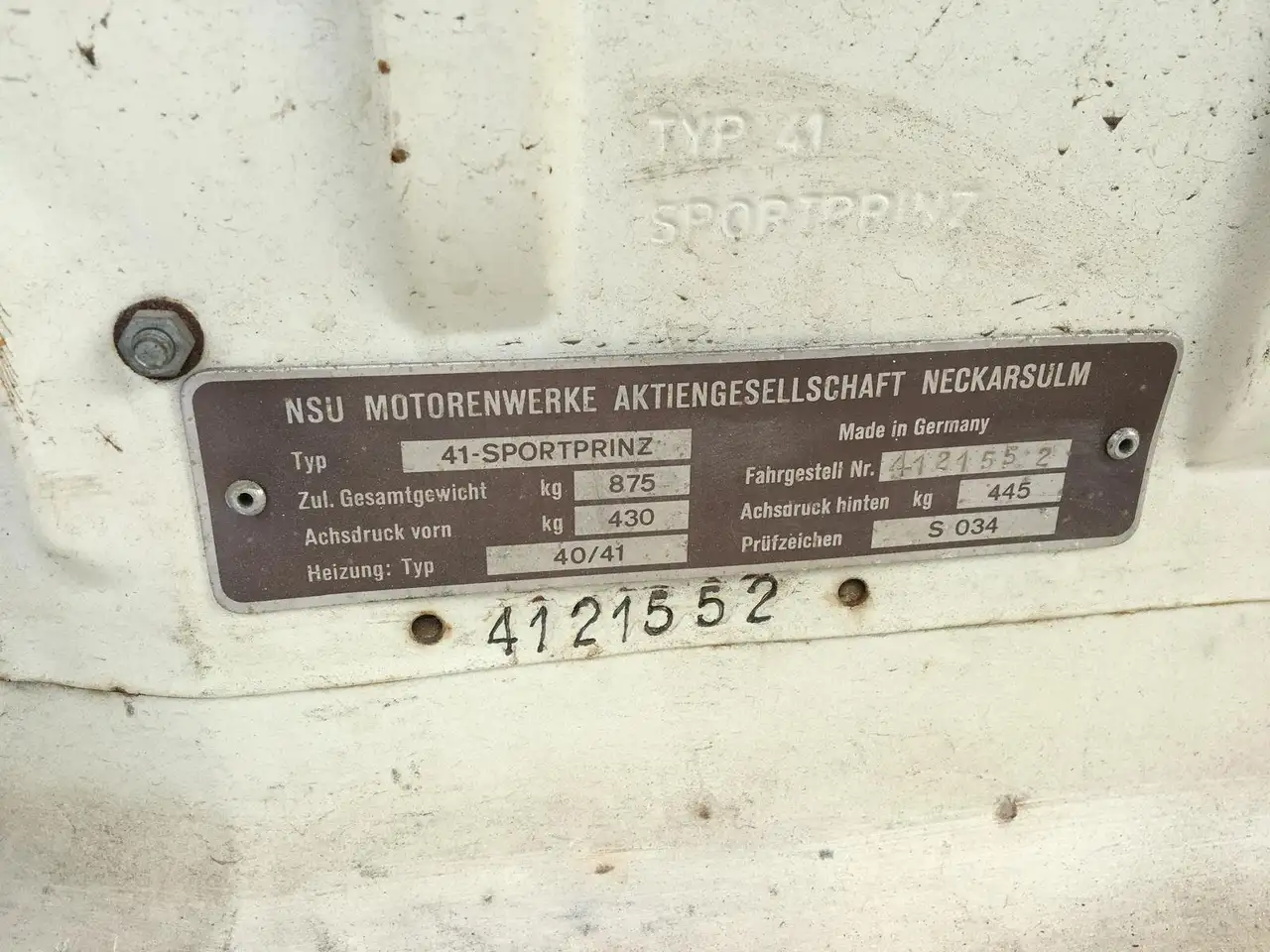 NSU Sport-Prinz Bild 17