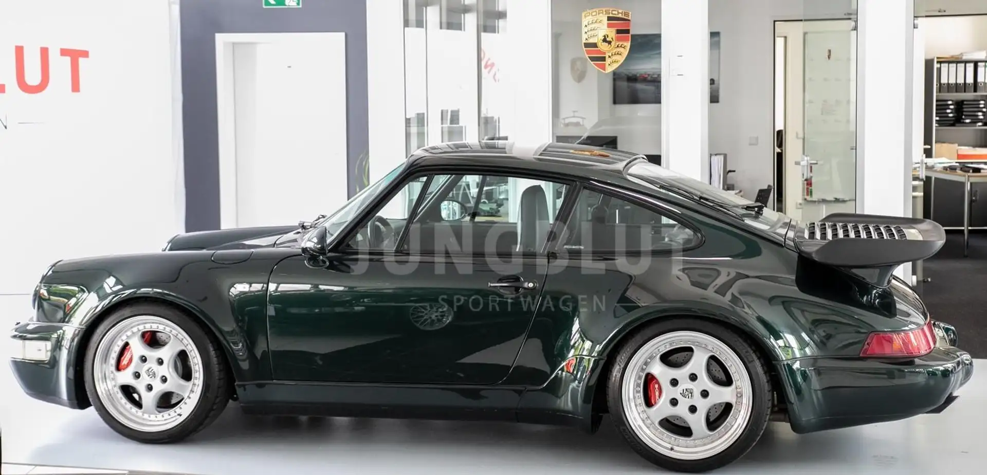 Porsche 964 911 3.3 Turbo Coupé+PTS Tannengrünmet.+Motorrevisi Vert - 2