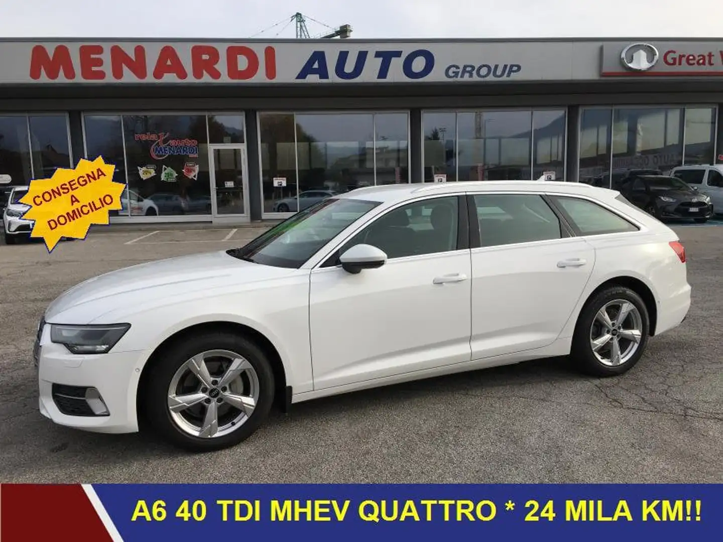 Audi A6 Avant 40 TDI Quattro S-Tronic MHEV 24 MILA KM!!! Bianco - 1