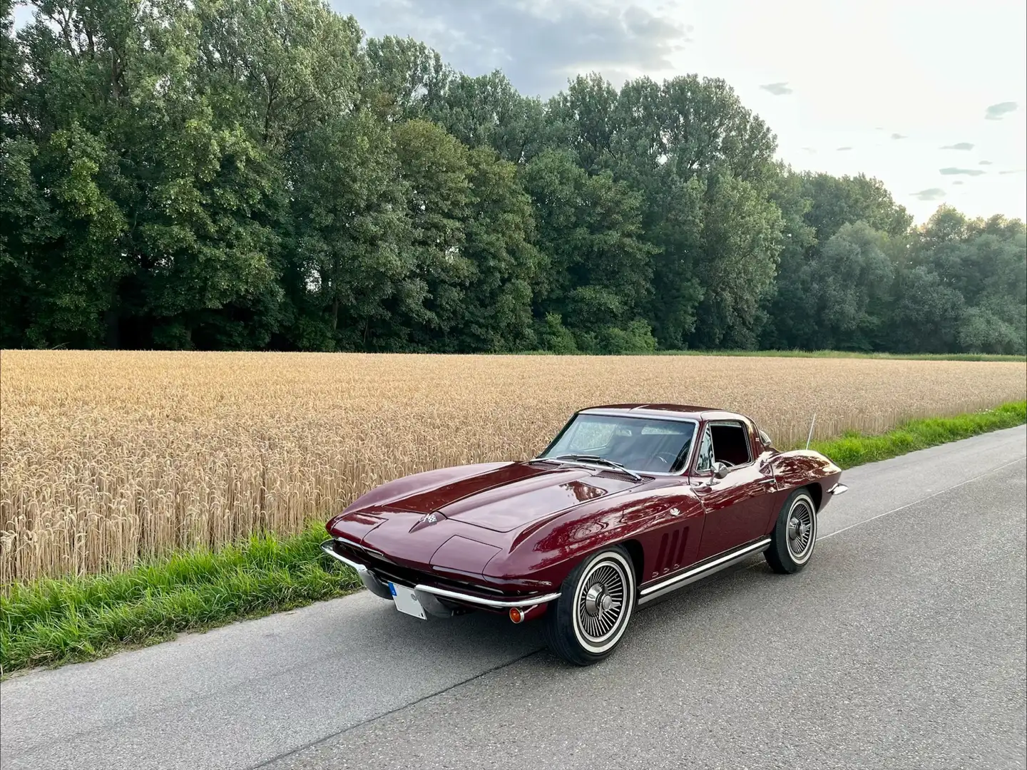 Corvette C2 StingRay 327 L79 4 speed milano maroon Rot - 1