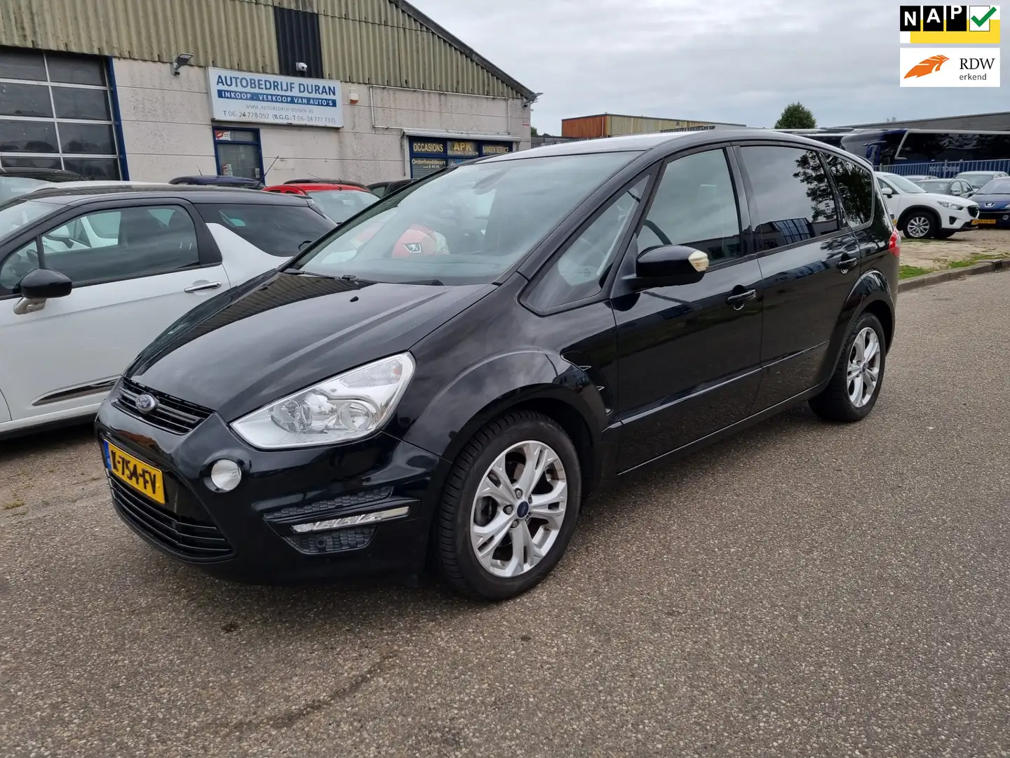Ford S-Max 1.6 EcoBoost Titanium 161pk 6-Bak Bj:2013 Zwart - 1