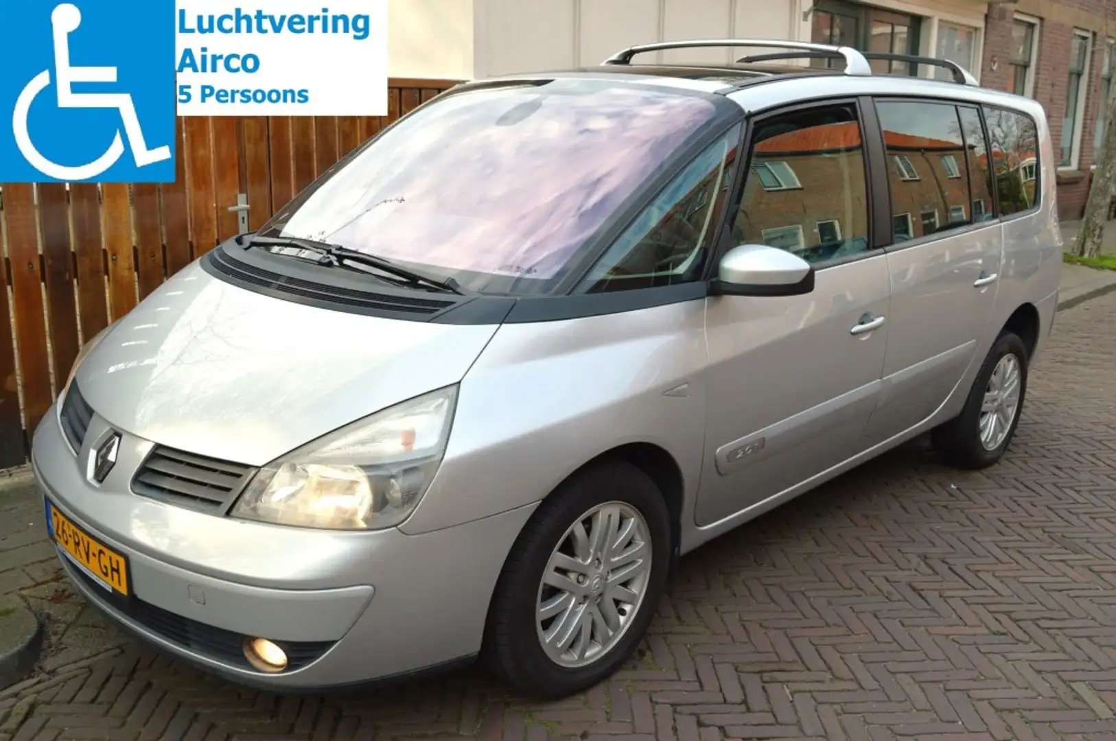 Renault Espace 2.0T LUXE ROLSTOELAUTO / SCOOTMOBIEL AUTO 5 PERSOO Gris - 1