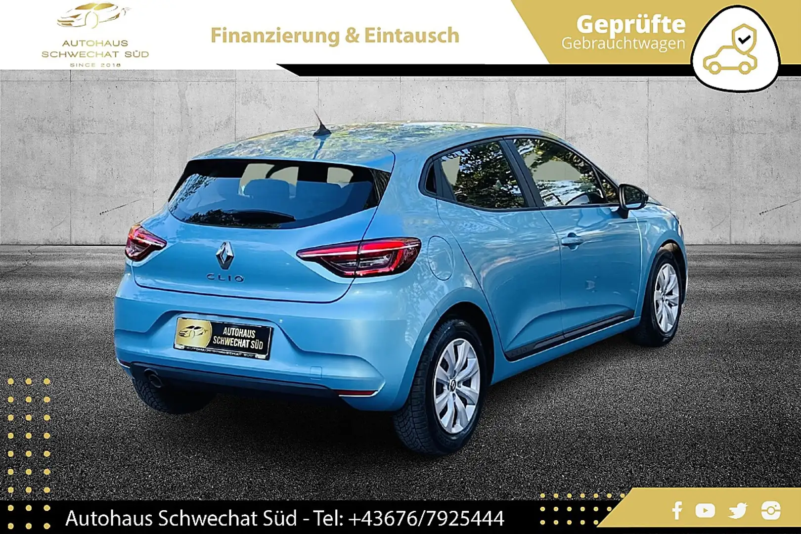 Renault Clio Life SCe 65 //1.BESITZ//WENIG-KM//LEASING//MWST... Blau - 2