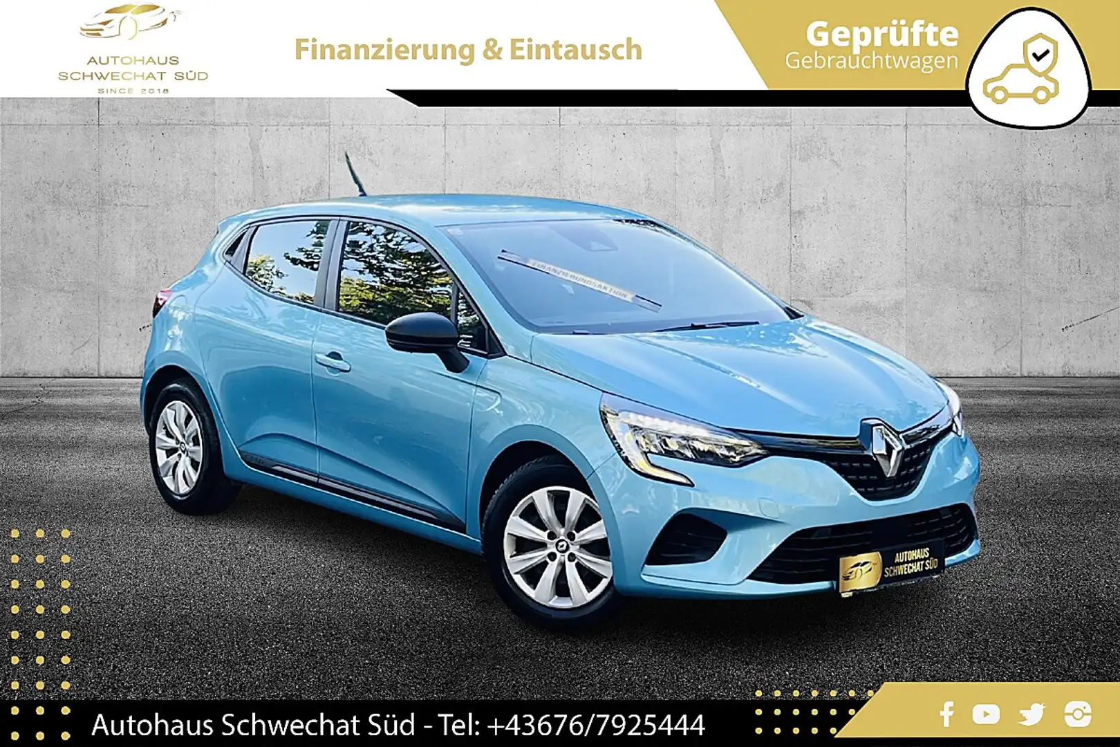 Renault Clio Life SCe 65 //1.BESITZ//WENIG-KM//LEASING//MWST... Blau - 1