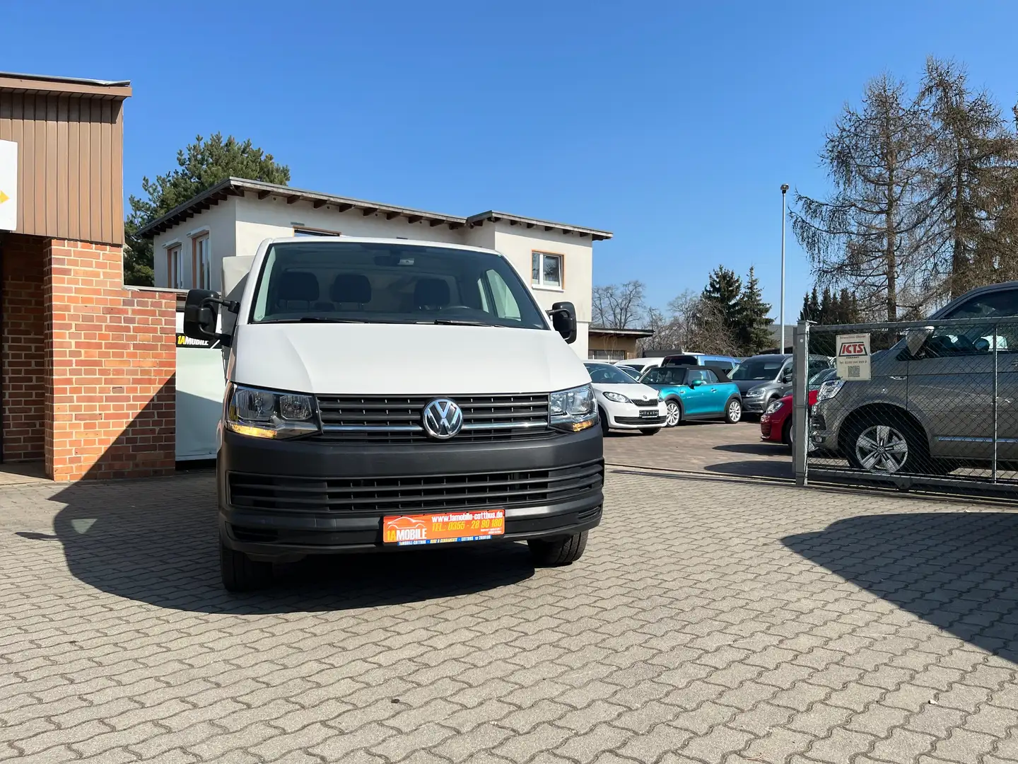 Volkswagen T6 Transporter Pritsche AHK Sitzh. 19% MwSt. ausweisbar!!! Weiß - 2