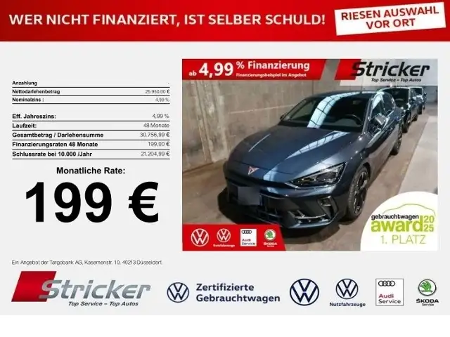 CUPRA Leon 1.5TSI DSG 199,-ohne Anzahlung App-Connect