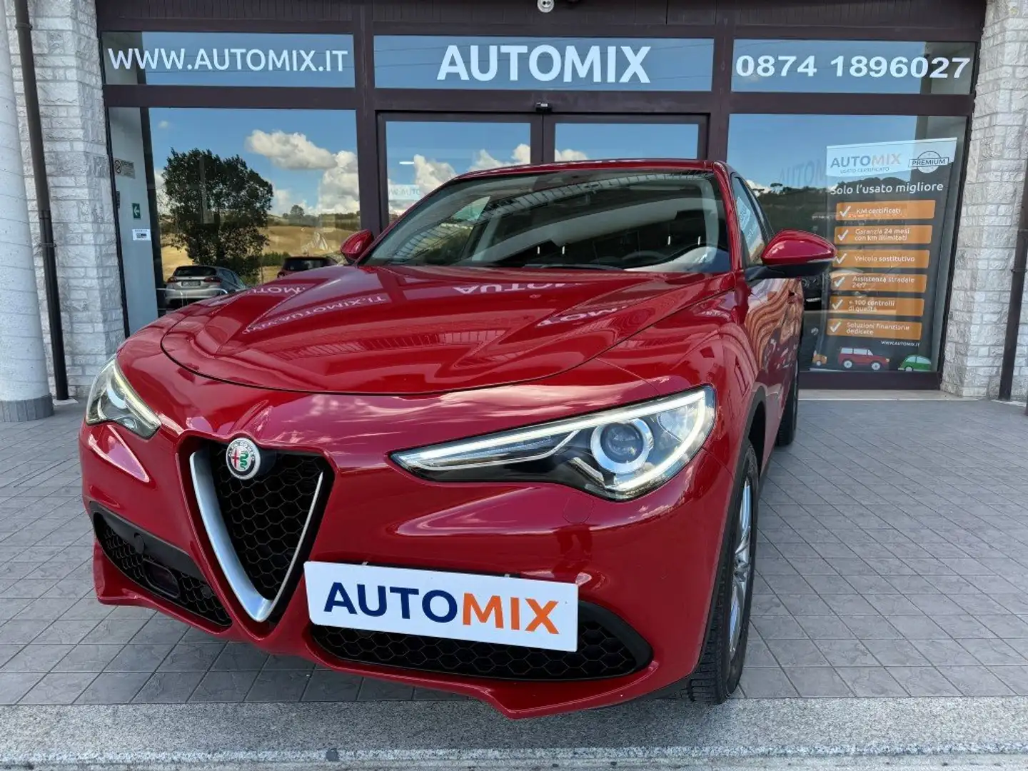 Alfa Romeo Stelvio 2.2 T Executive Q4 190cv Auto Rosso - 1