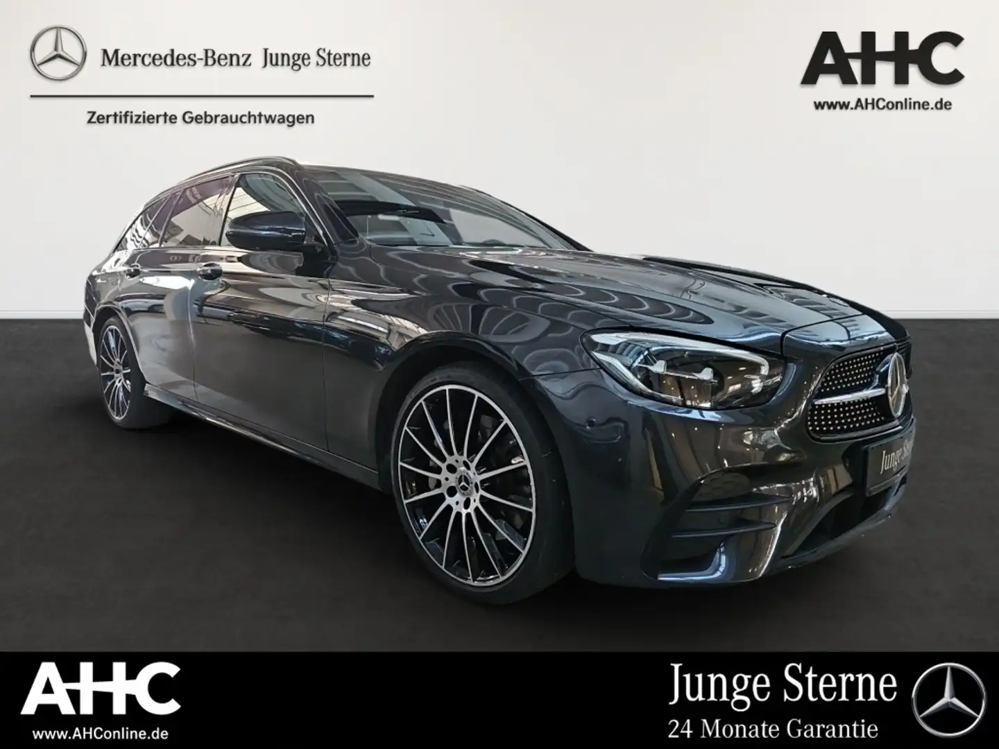 Mercedes-Benz E 400 dT 4M AMG AHK HUD Airmatic Sitzklim Massag Grau - 2