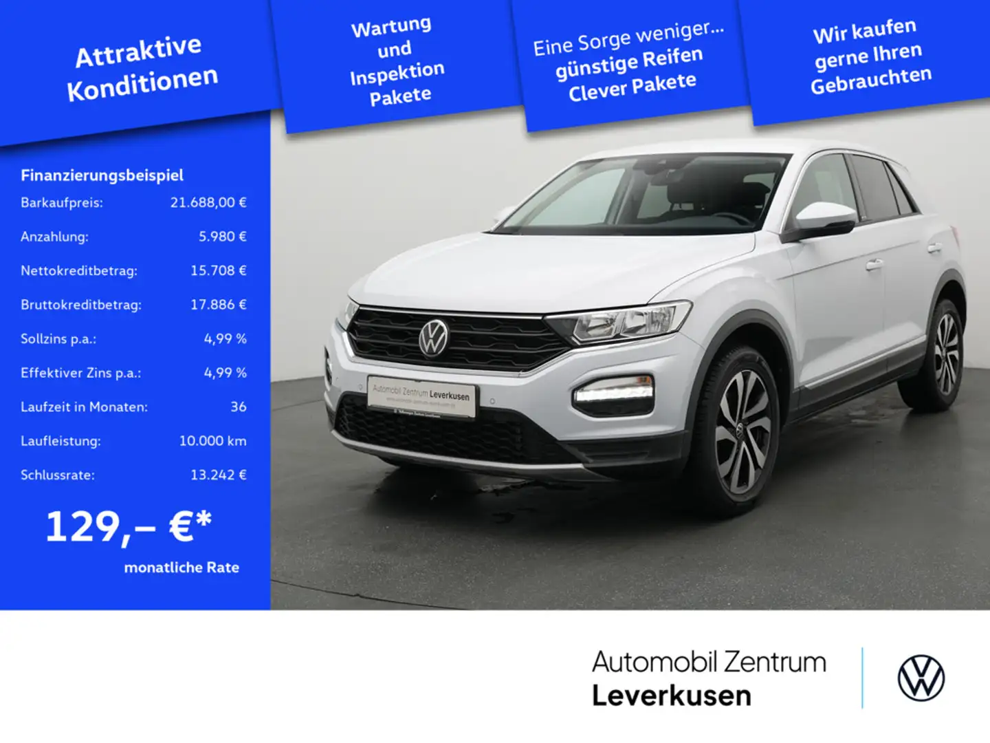 Volkswagen T-Roc Active SHZ NAVI PDC CARPLAY Schwarz - 1