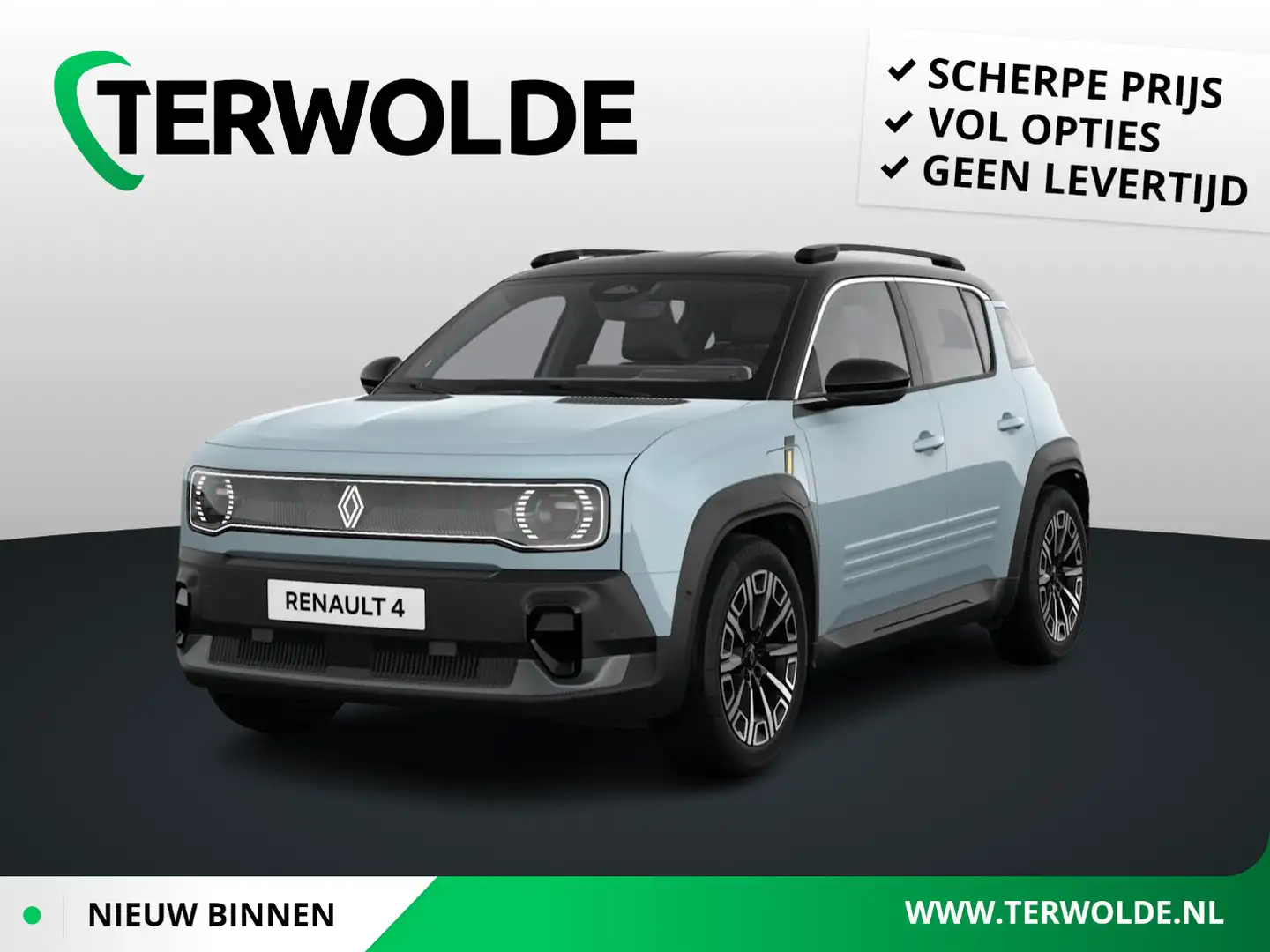 Renault R 4 | Comfort Range Iconic 52 kWh | Harman Kardon® Pre Blauw - 1