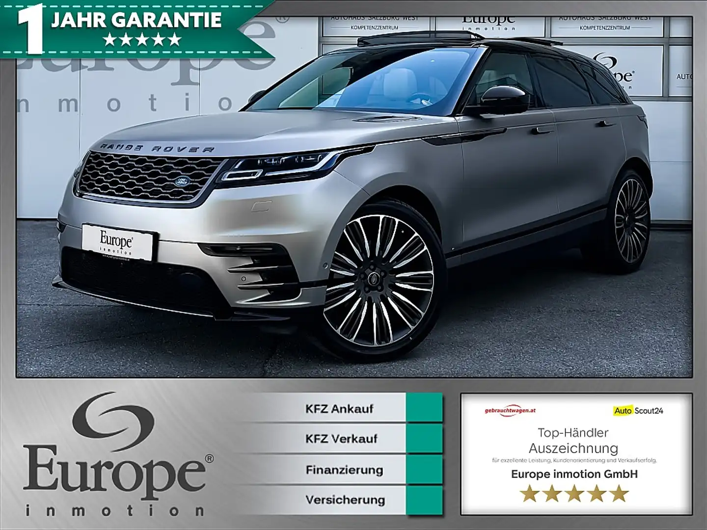 Land Rover Range Rover Velar First Edition R-Dynamic 3,0 V6 Twinturbo Allrad... Grau - 1