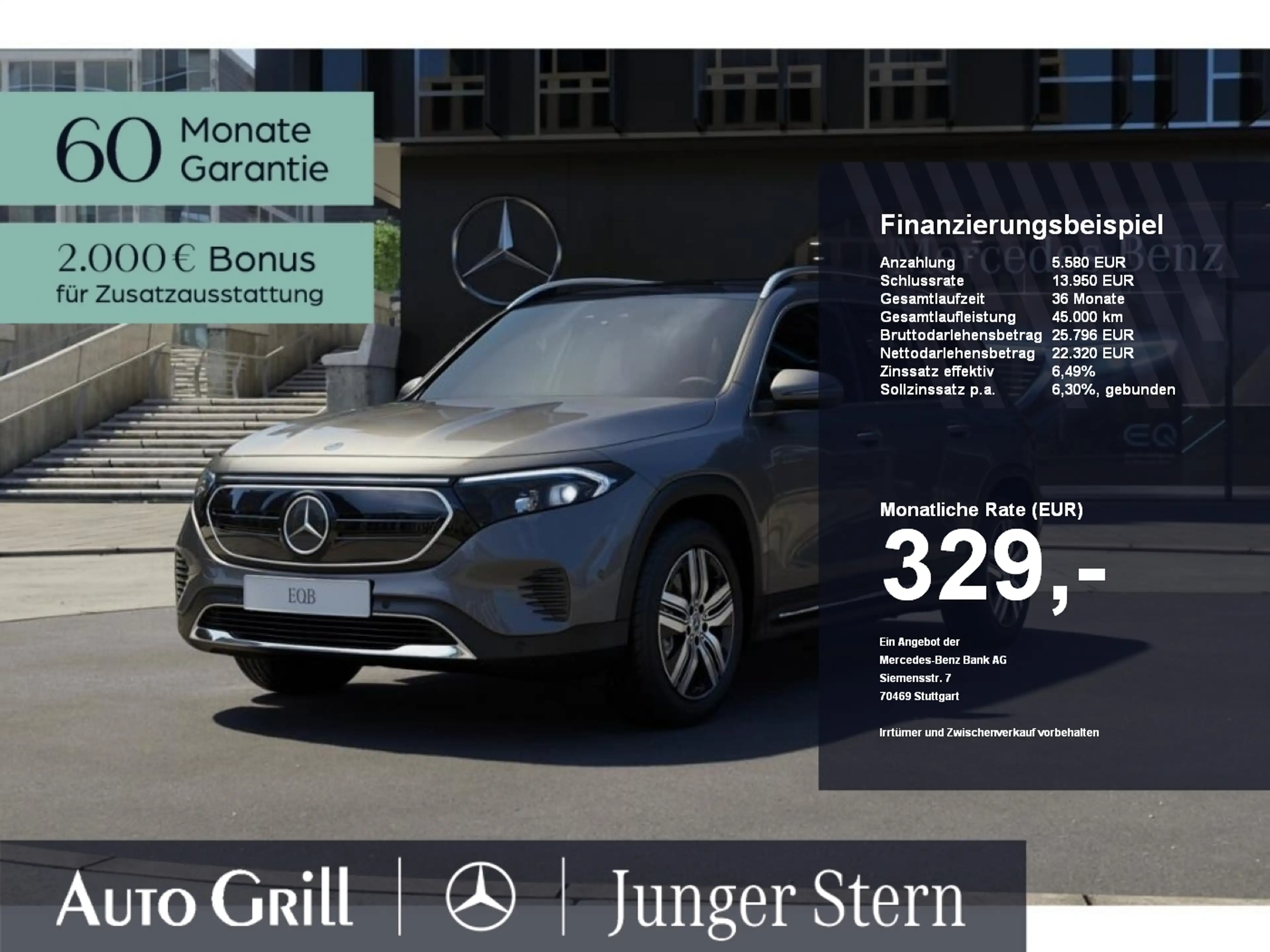 Mercedes-Benz EQB 250 Progressive Ambient Pano