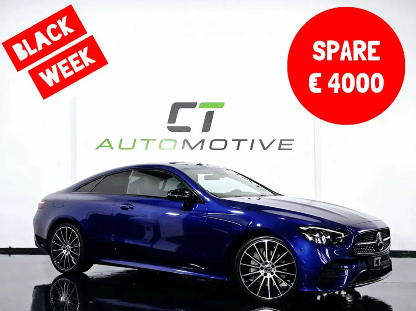 Mercedes-Benz E 220 D Coupe AMG-Line Aut. ‼️BLACK WEEK‼️ Bleu - 1
