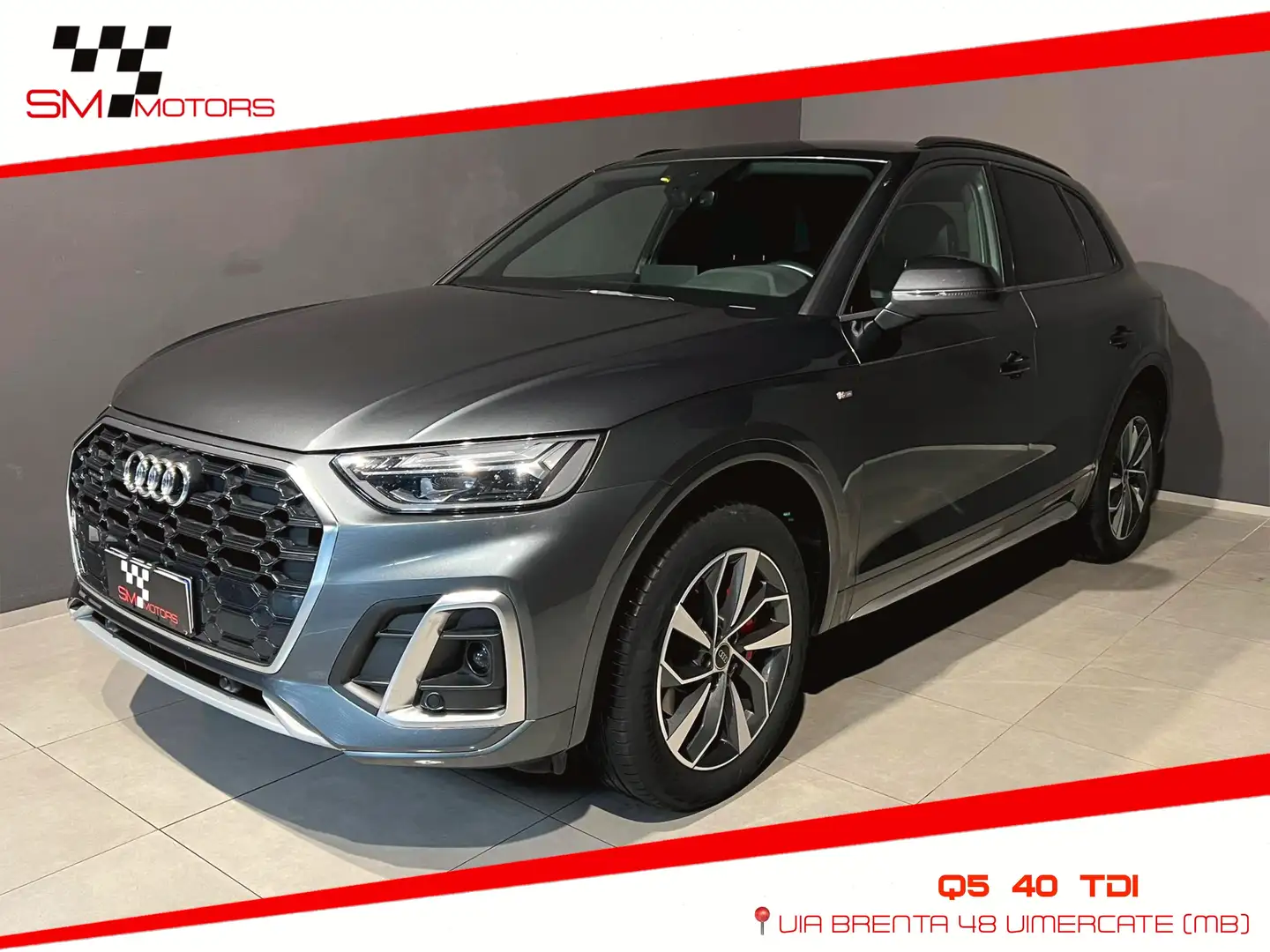 Audi Q5 Sportback 40 2.0 tdi mhev S line quattro Gris - 1