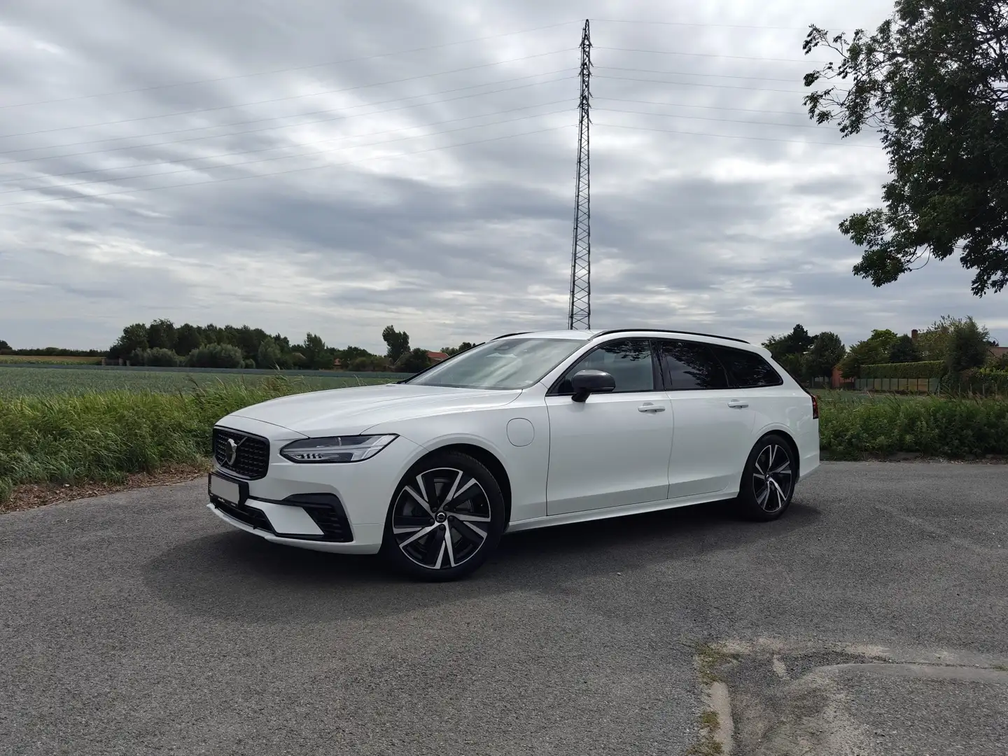 Volvo V90 T6 Recharge AWD Plus Dark Blanc - 1