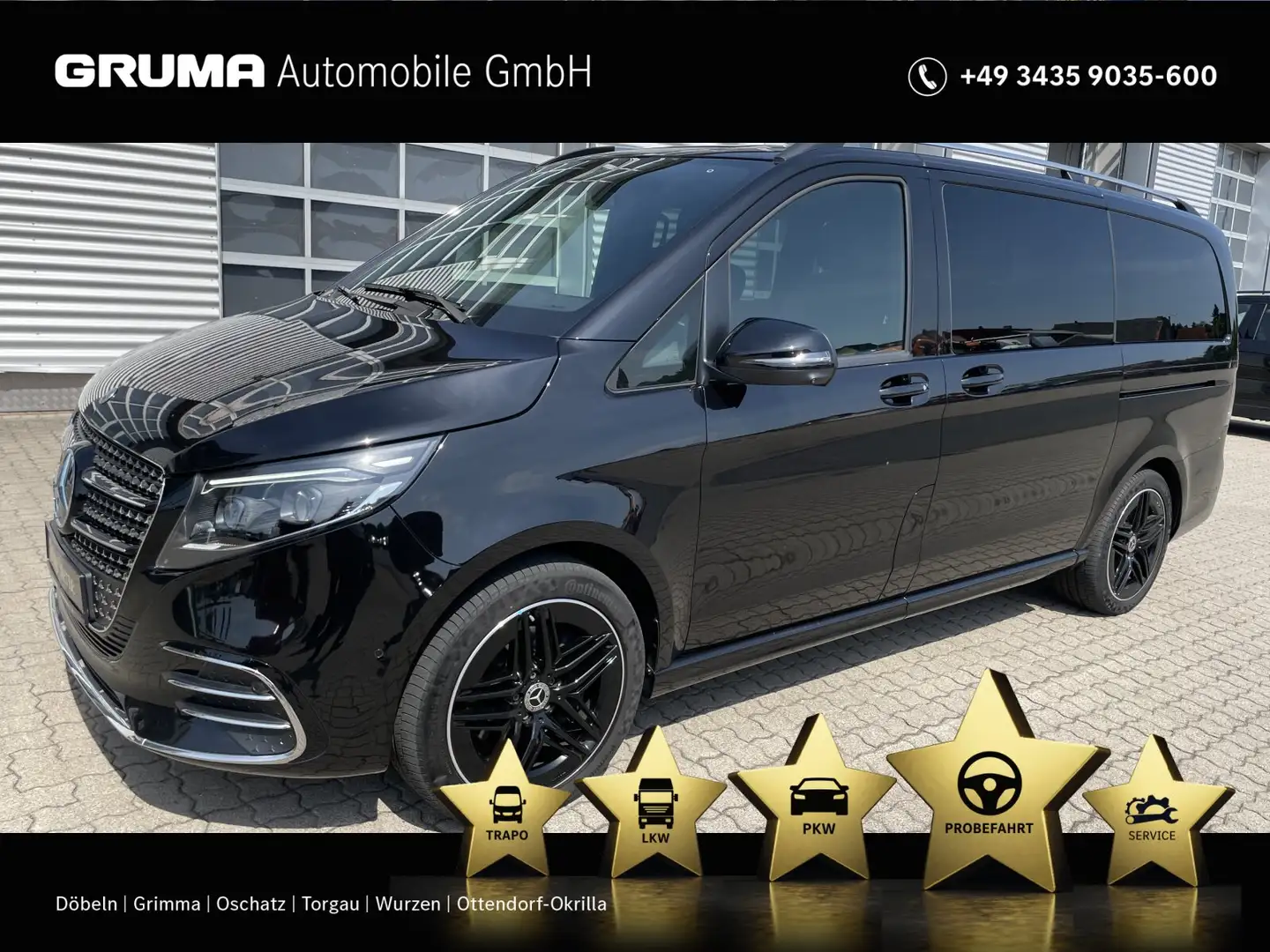 Mercedes-Benz V 250 V 250 d STYLE L AMG AIRM+AHZV+EL.TÜREN+DISTR+360 Noir - 1