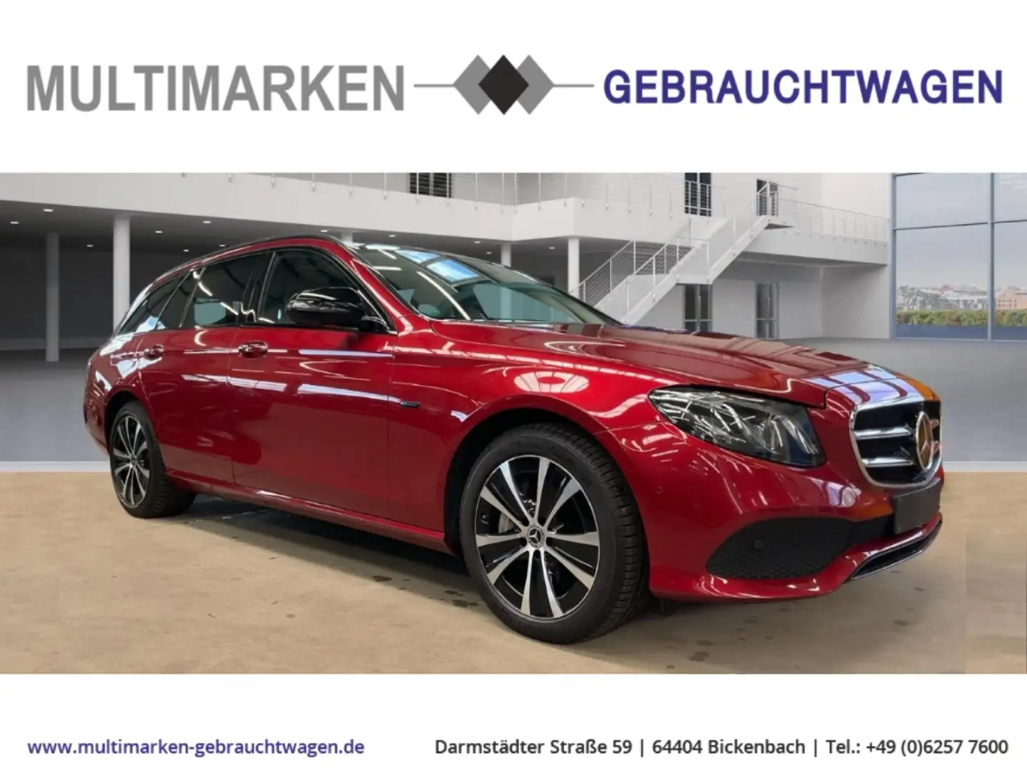 Mercedes-Benz E 300 Avantgarde T de EU6dT HUD/Niveau/AHK/Pano/Navi Rot - 1