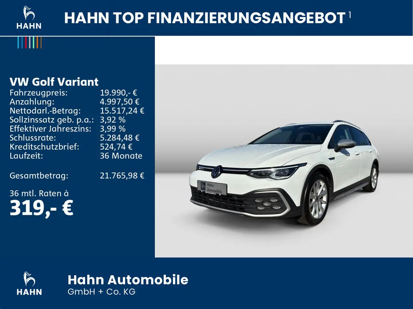 Volkswagen Golf Variant Golf VIII Variant Alltrack 2.0TDI DSG 4Mo AHK Blanco - 2