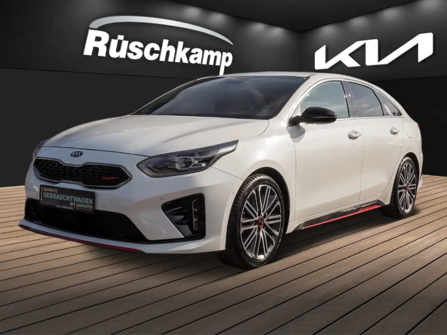 Kia ProCeed / pro_cee'd GT 1.6 T-GDI Memory Sitz SHZ vo+hi Navi Voll-LED Weiß - 1