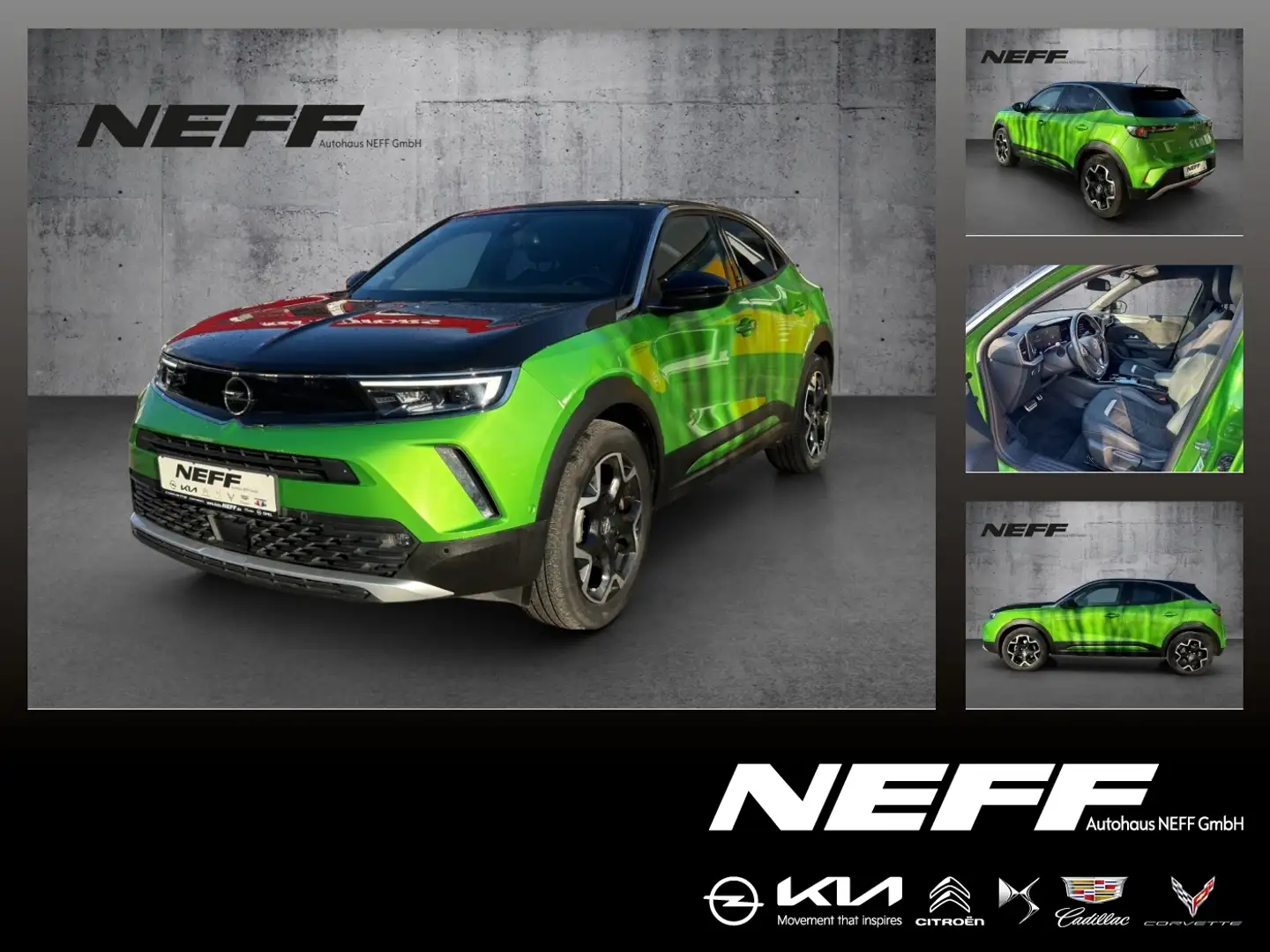 Opel Mokka-E Mokka e Ultimate FLA ParkAss. Alcantara SpurW Vert - 1