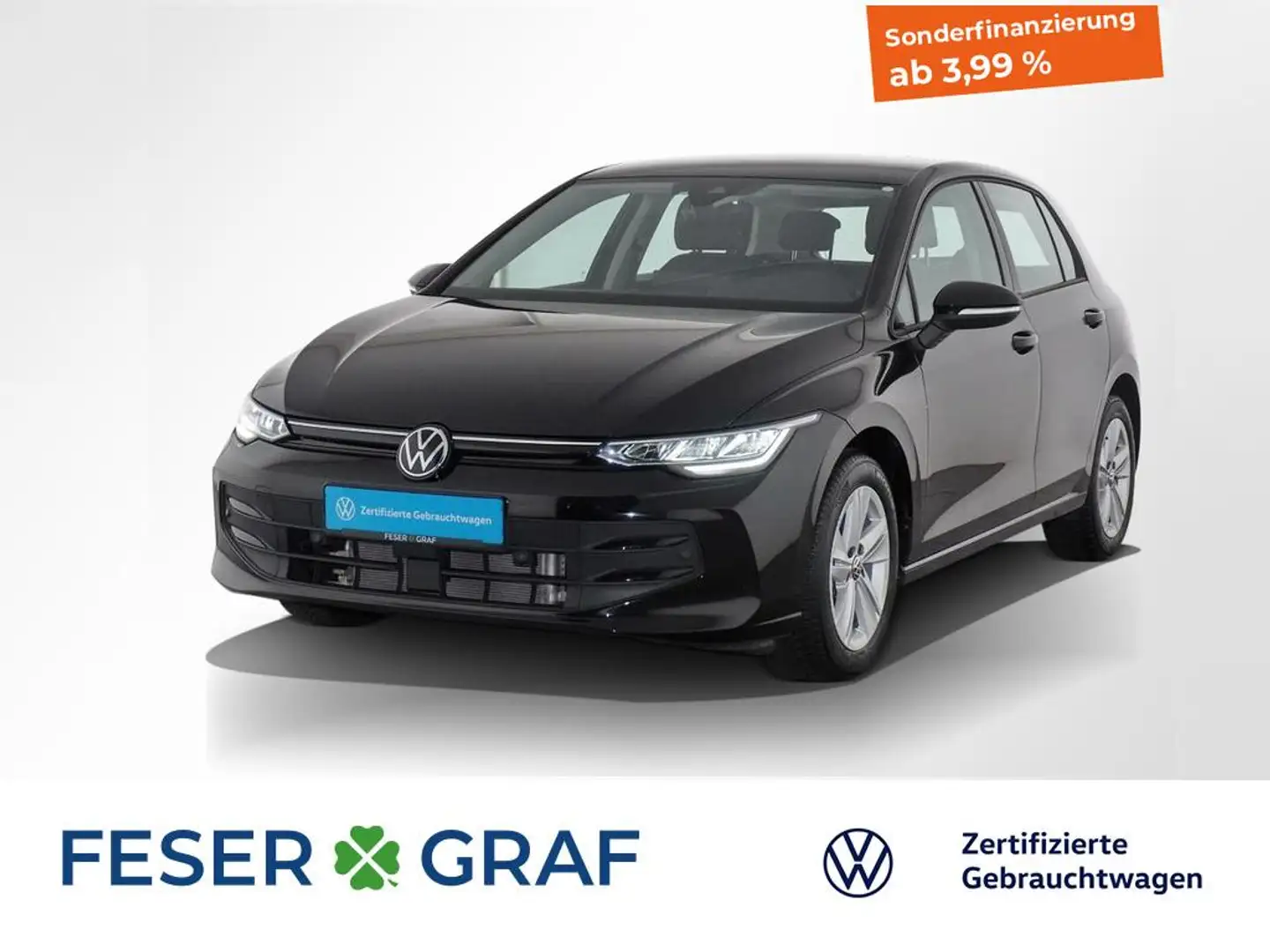Volkswagen Golf 1.5 TSI Life Navi-13Zoll AHK ACC Parkpilot Schwarz - 1