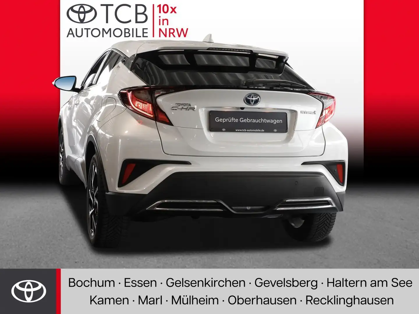 Toyota C-HR 2.0 HYBRID TEAM D LED/PDCv+h/BSM/SHZ/KAMERA Blanco - 2