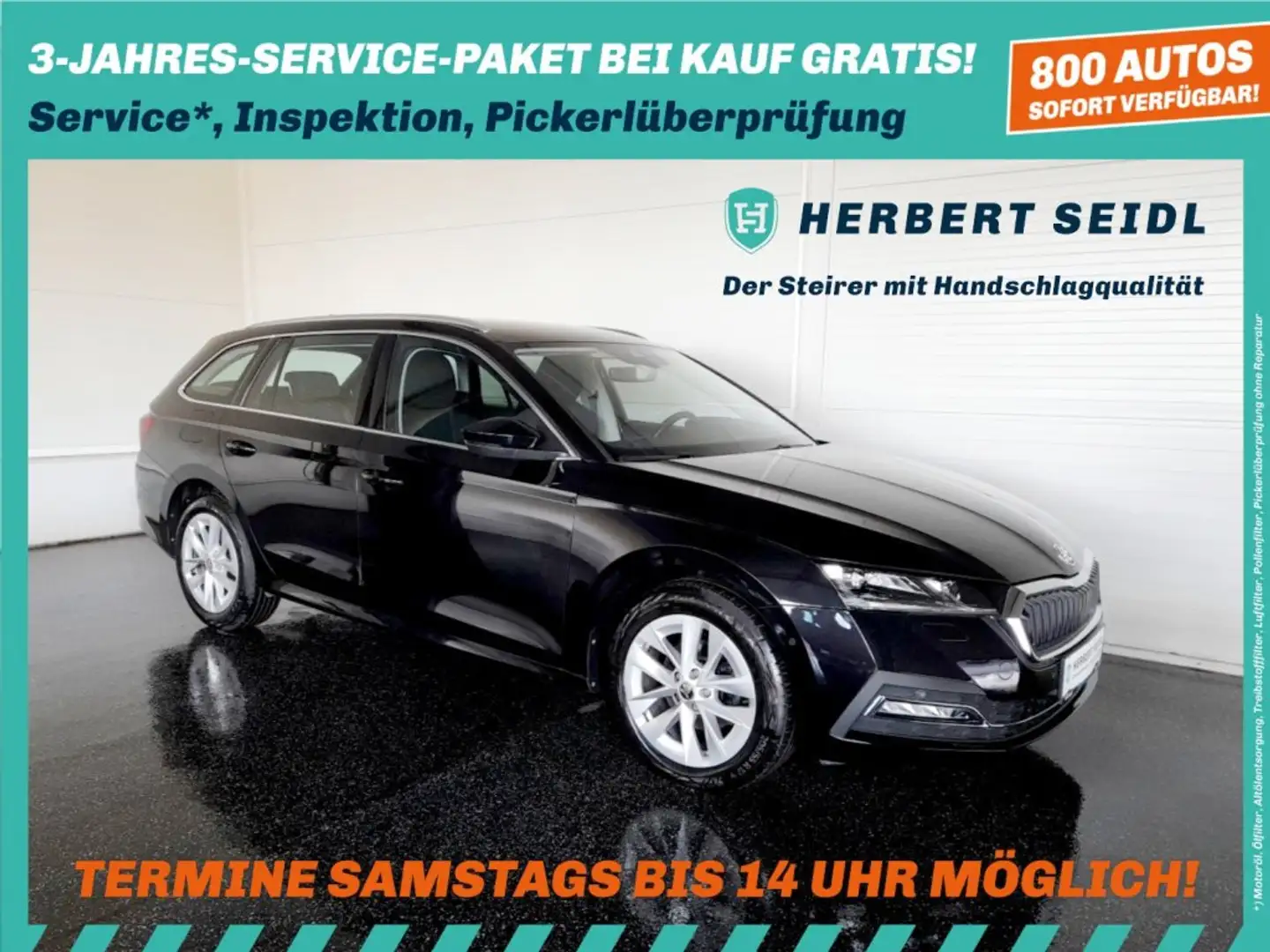Skoda Octavia Combi STYLE 2,0 TDI DSG *MATRIX LED / HEAD-UP / VIRTUELL / NAVI / ACC / MEMORY SPORTSITZE* Schwarz - 1