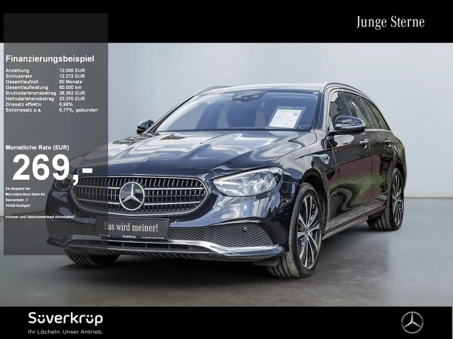 Mercedes-Benz E 300 T de // AVANTGARDE WIDE MEMO AHK DISTR PDC Blauw - 1