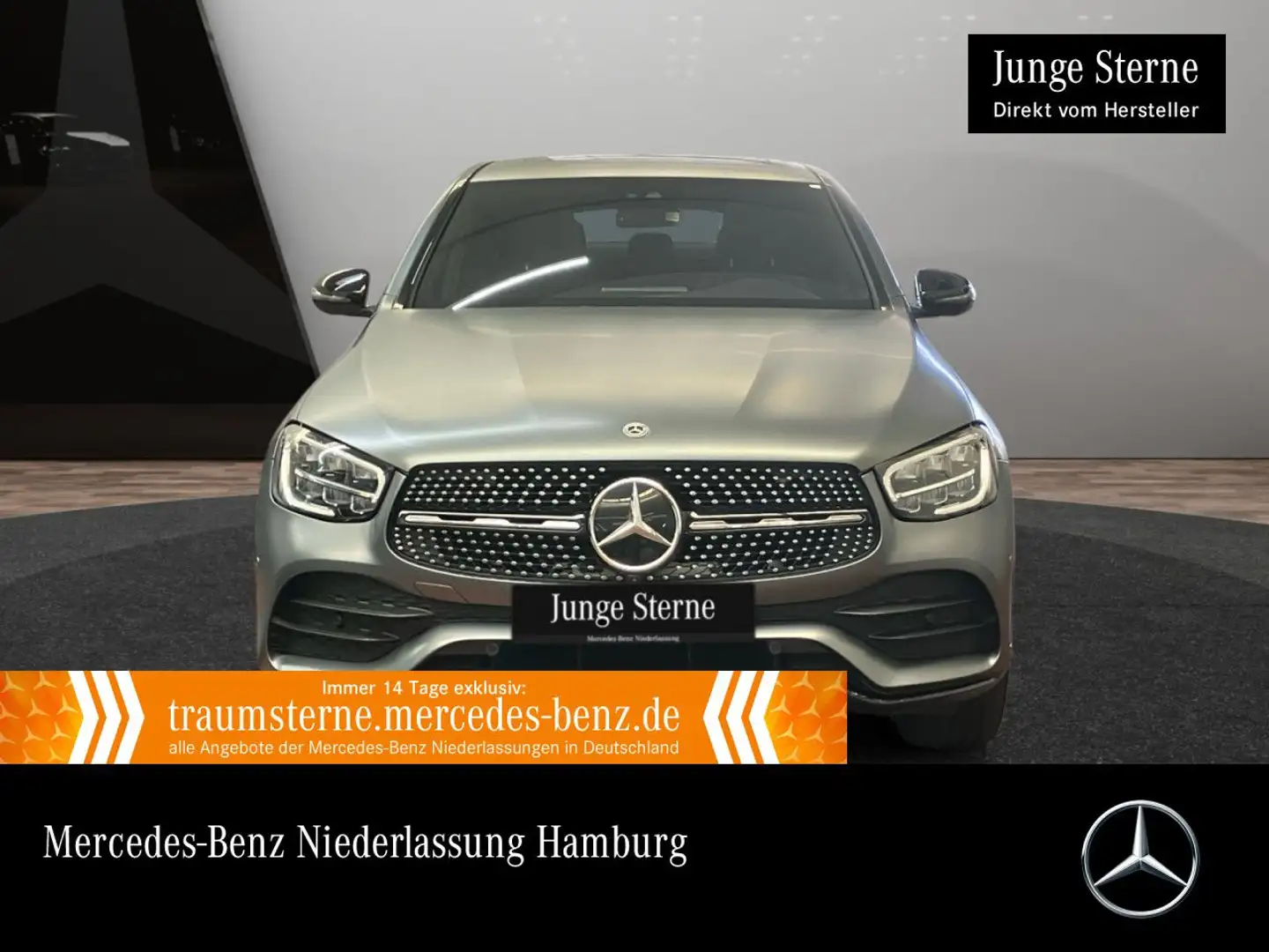 Mercedes-Benz GLC 220 d Coupé 4M AMG+NIGHT+360+LED+SPUR+TOTW+9G Grau - 1