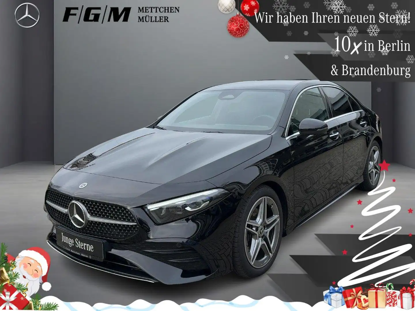 Mercedes-Benz A 200 d AMG Line KeyGo|MBeam|TWA|Sitzhz|Kam|LED Negro - 1