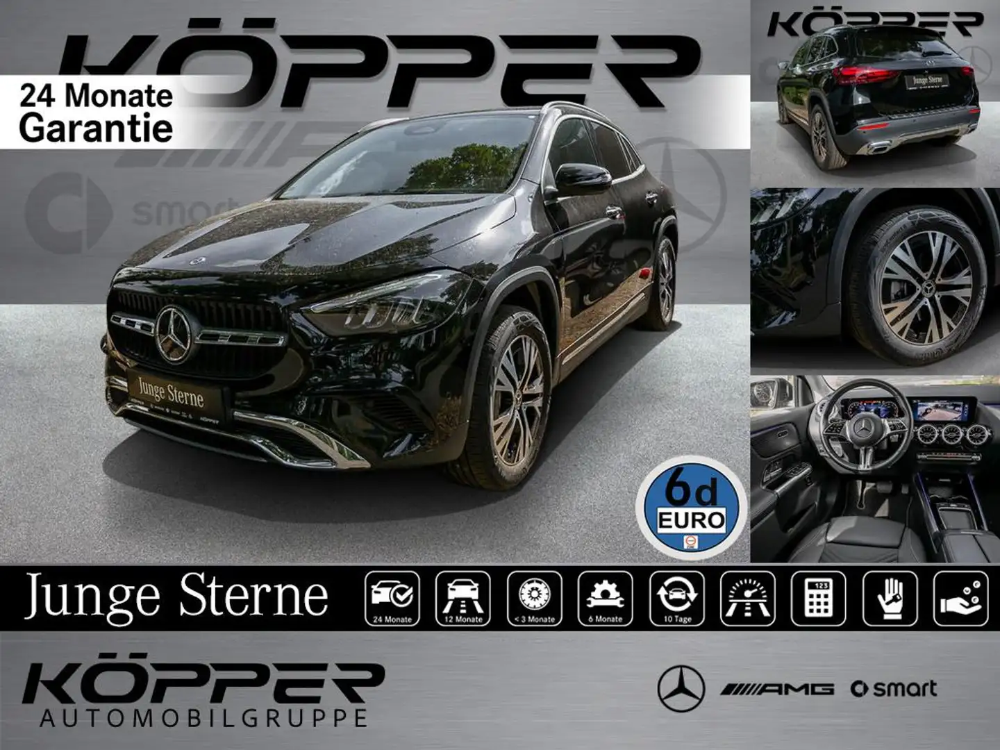 Mercedes-Benz GLA 180 Progr. Advanced PLUS Sitz- + Lenkradhzg. Zwart - 1