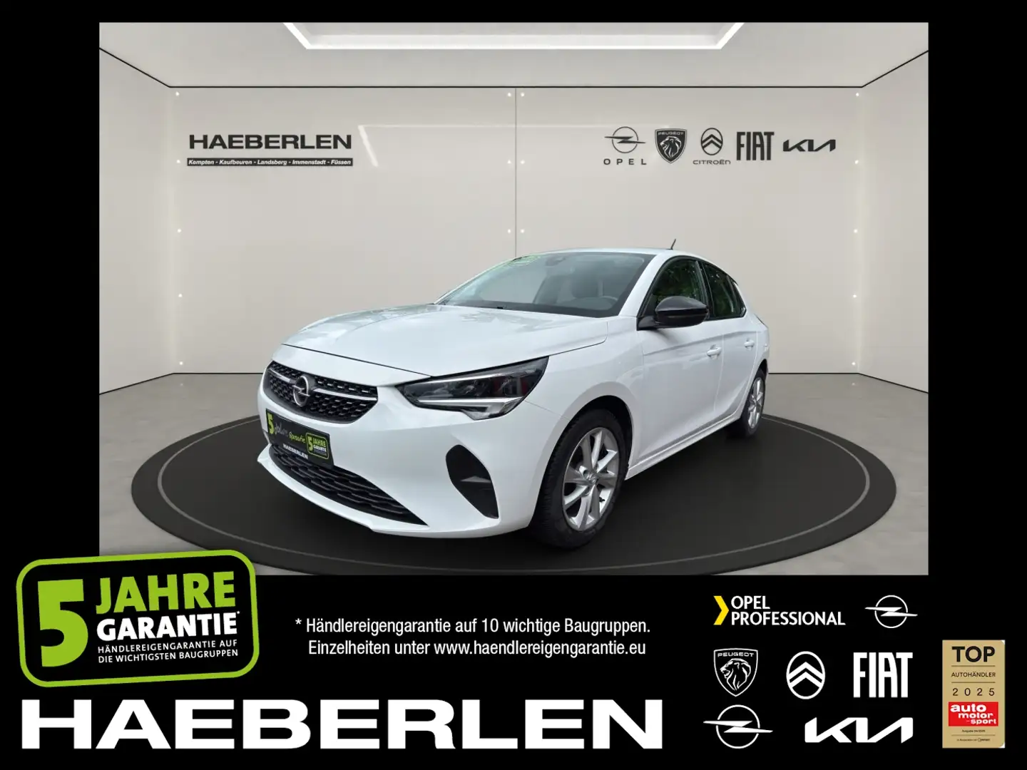 Opel Corsa 1.2 Elegance PDC LED+SHZ+Winterp.+LM Weiß - 1