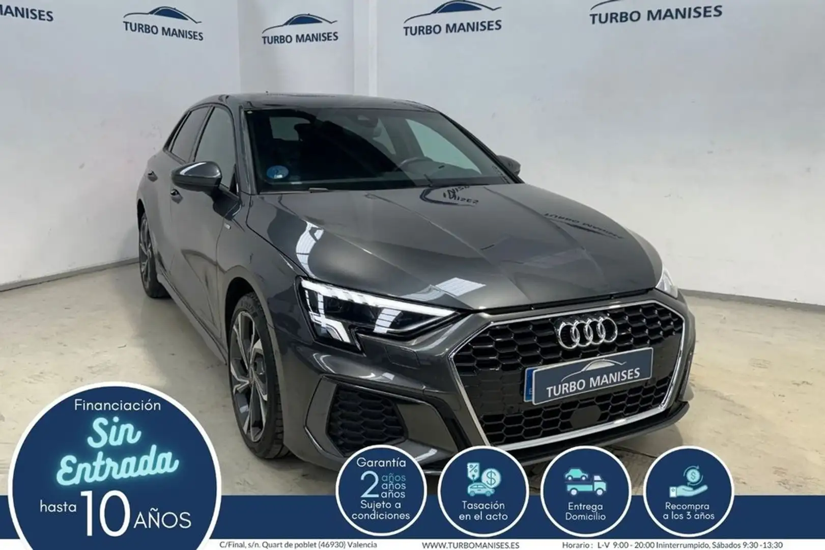 Audi A3 Sportback S line 40 TFSI e 150kW S tron Gris - 1